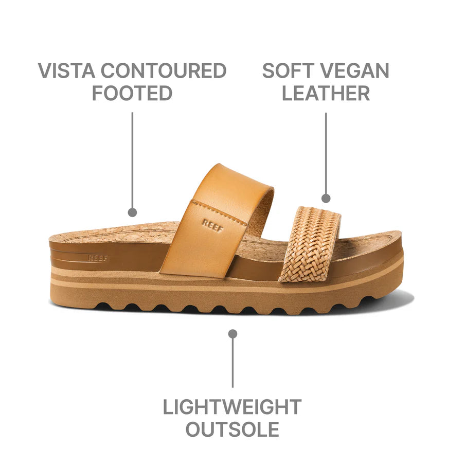 Reef Cushion Vista Hi Natural Braid Sandal