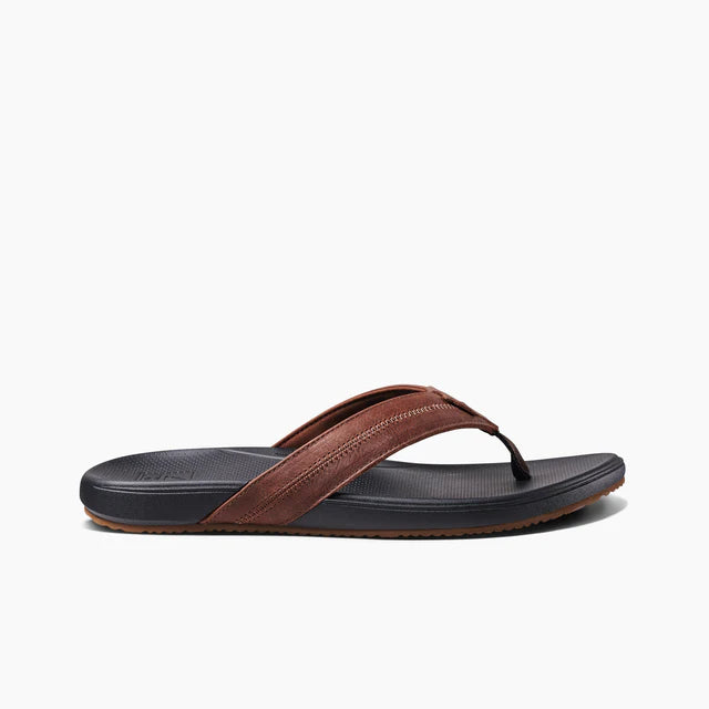 Reef Cushion Phantom 2.0 Leather Men's Sandals -Brown/Black