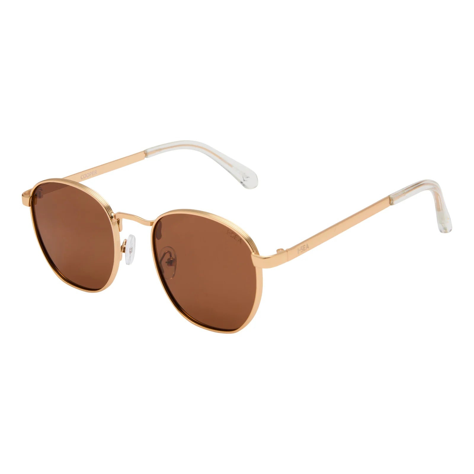 I-SEA Cooper Women's Polarized Sunglasses - Gold/Brown Lens