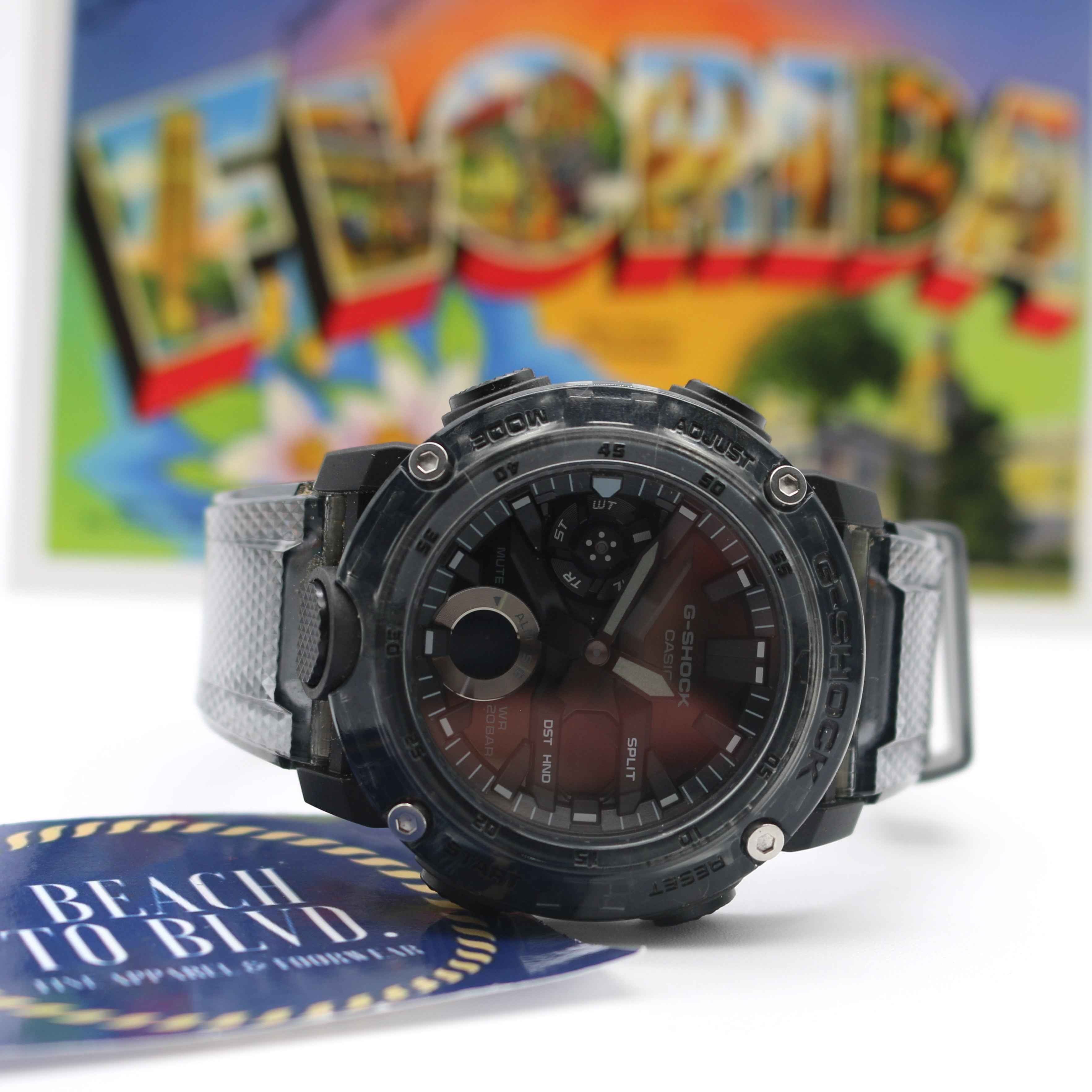 Casio G-Shock Analog \ Digital Men's Watch - Transparent/Gray - Ga2000Ske-8A