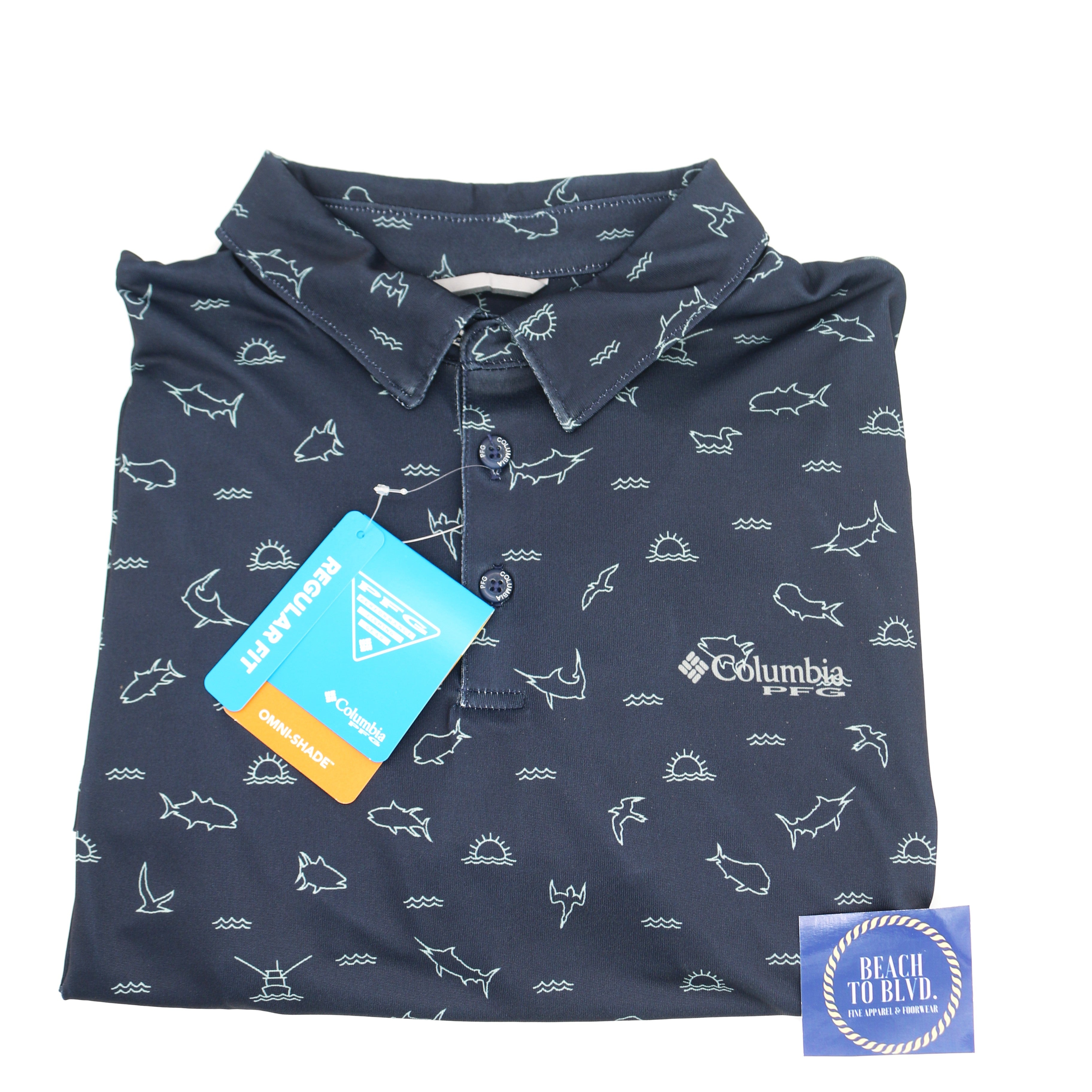 Columbia Sportswear Men's PFG Super Slack Tide Stretch Polo - BeachToBlvd