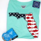 Columbia Sportswear Men's PFG Terminal Tackle Statetriot Long Sleeve Shirt - Gulf Stream Florida - BeachToBlvd