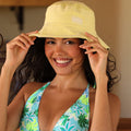 Kulani Kinis Corduroy Bucket Hat - Limoncello