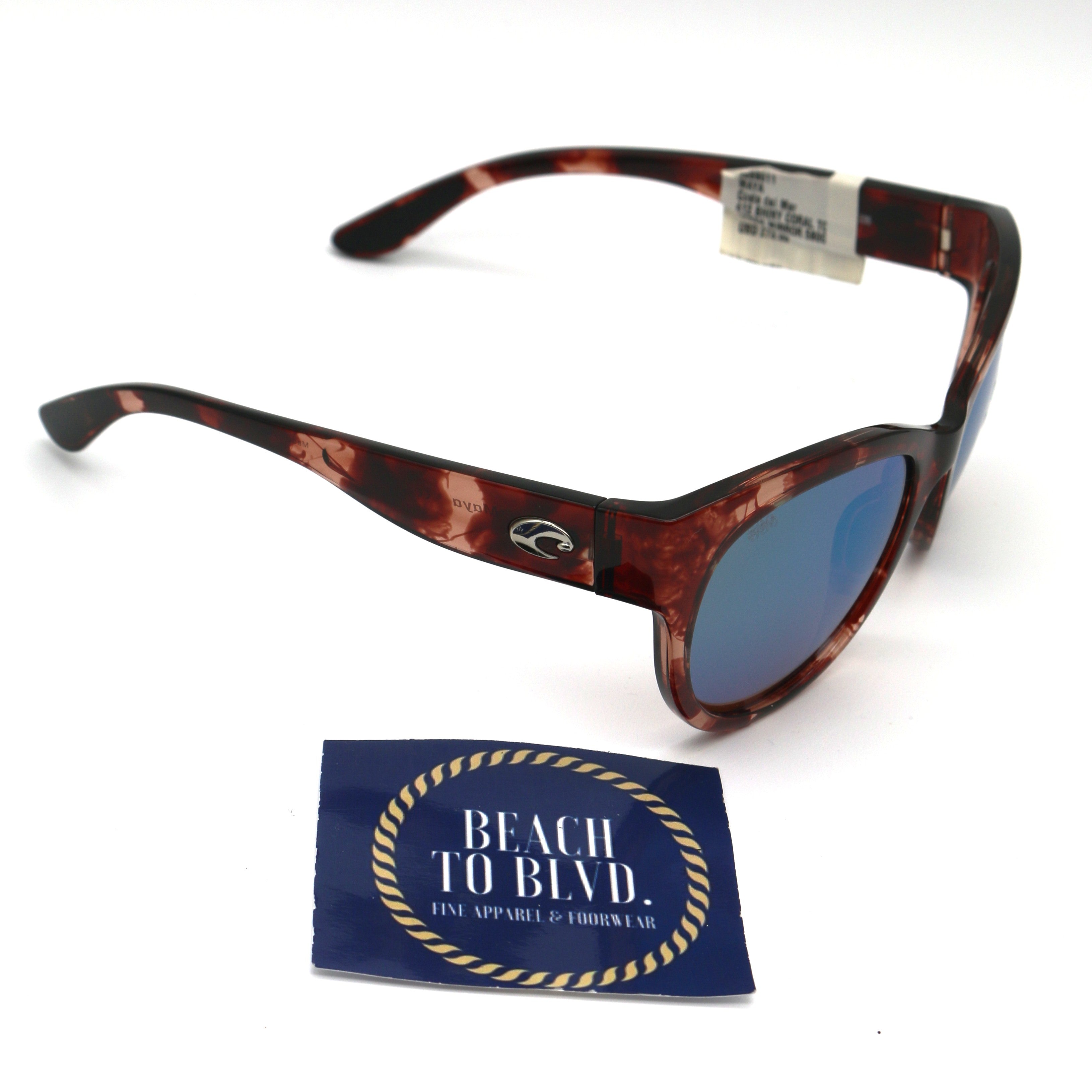 Costa Sunglasses Rincon - Matte Black/Shiny Tortoise Frame W/Gray Lens - BeachToBlvd