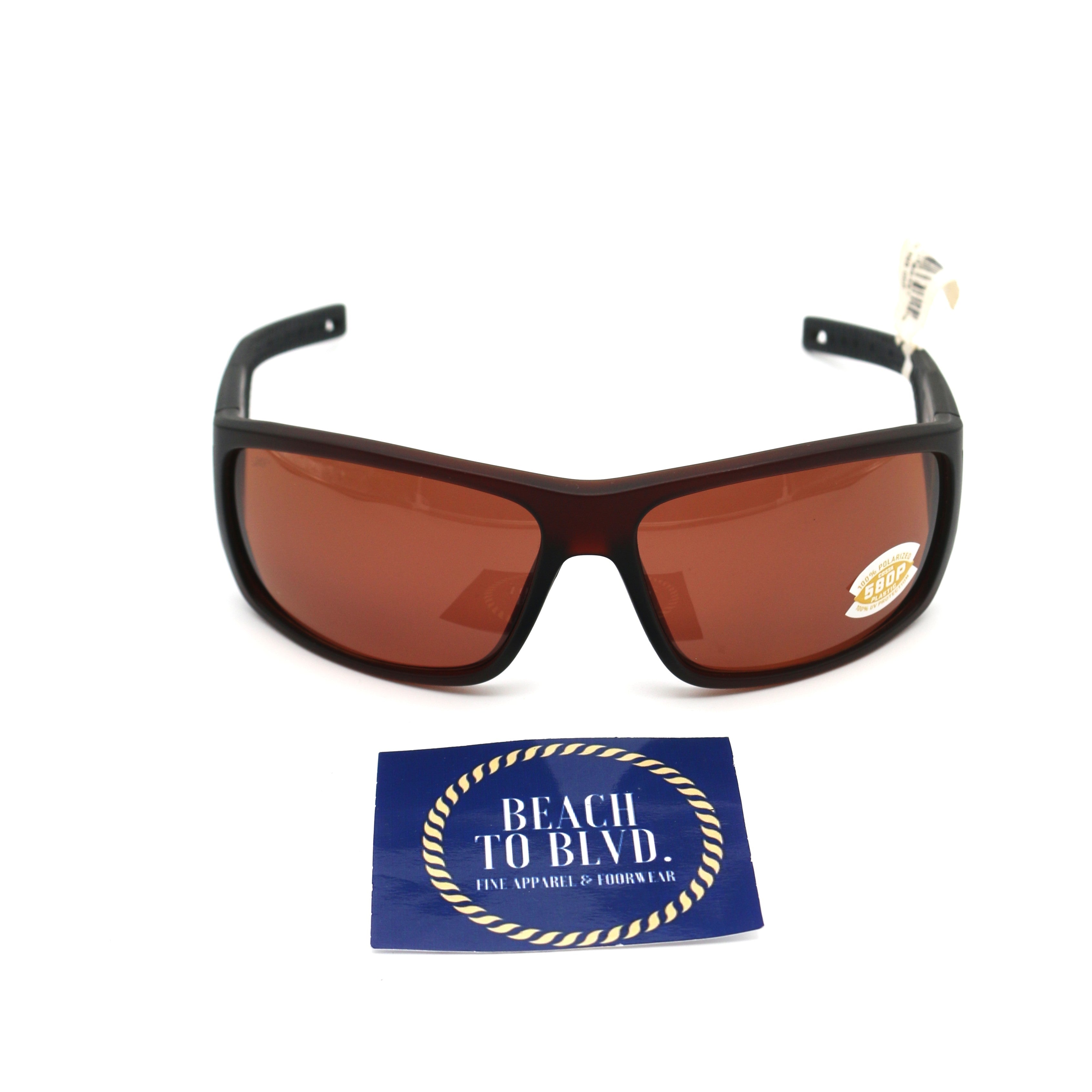 Costa Del Mar Cape Sunglasses - Havana Brown/ Copper Silver Mirror