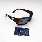 Costa Sunglasses Fantail - Tortoise Frame w/ Green Mirror Lens
