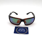 Costa Sunglasses Fantail - Tortoise Frame w/ Green Mirror Lens
