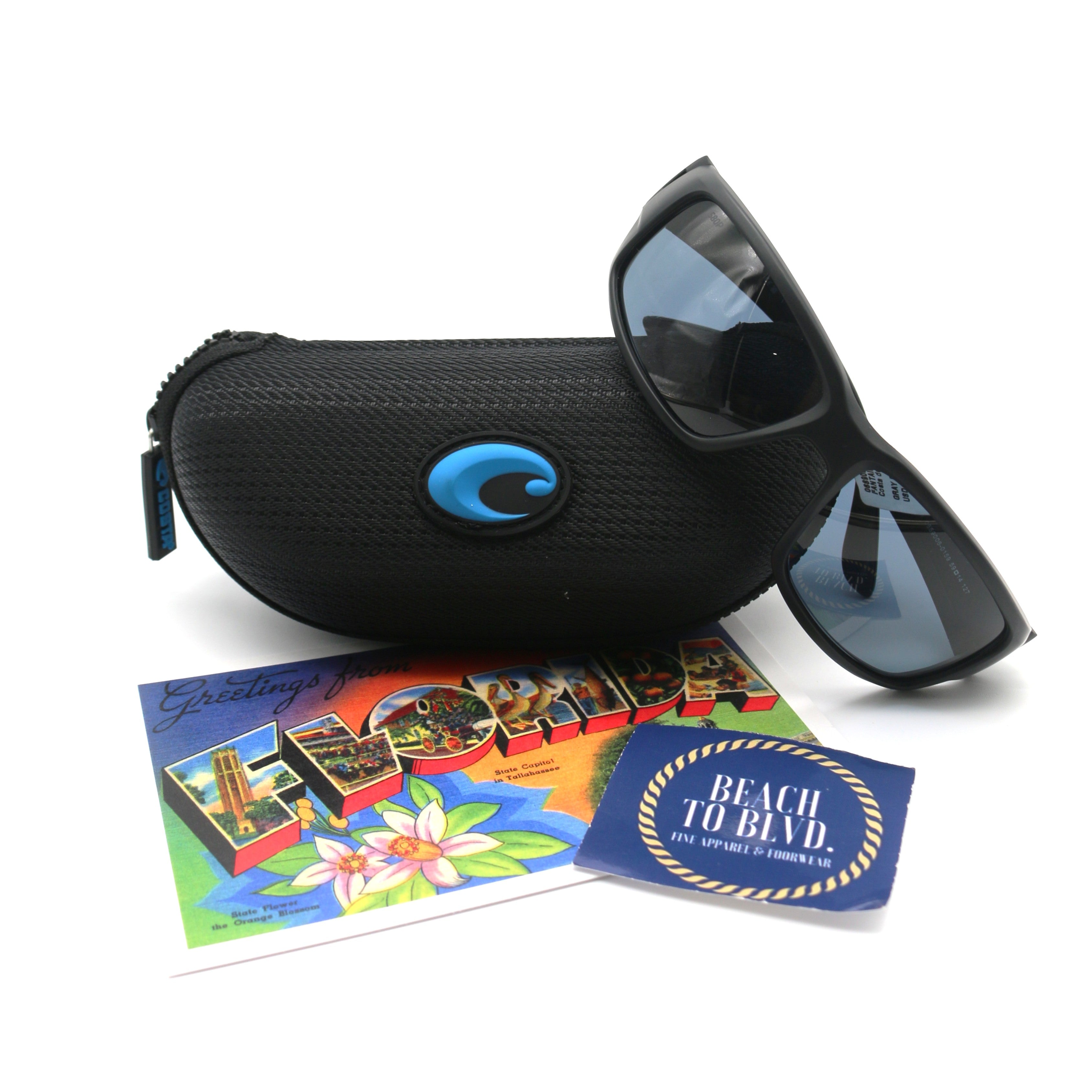 Costa Sunglasses Fantail - Blackout Frame W/Gray Lens