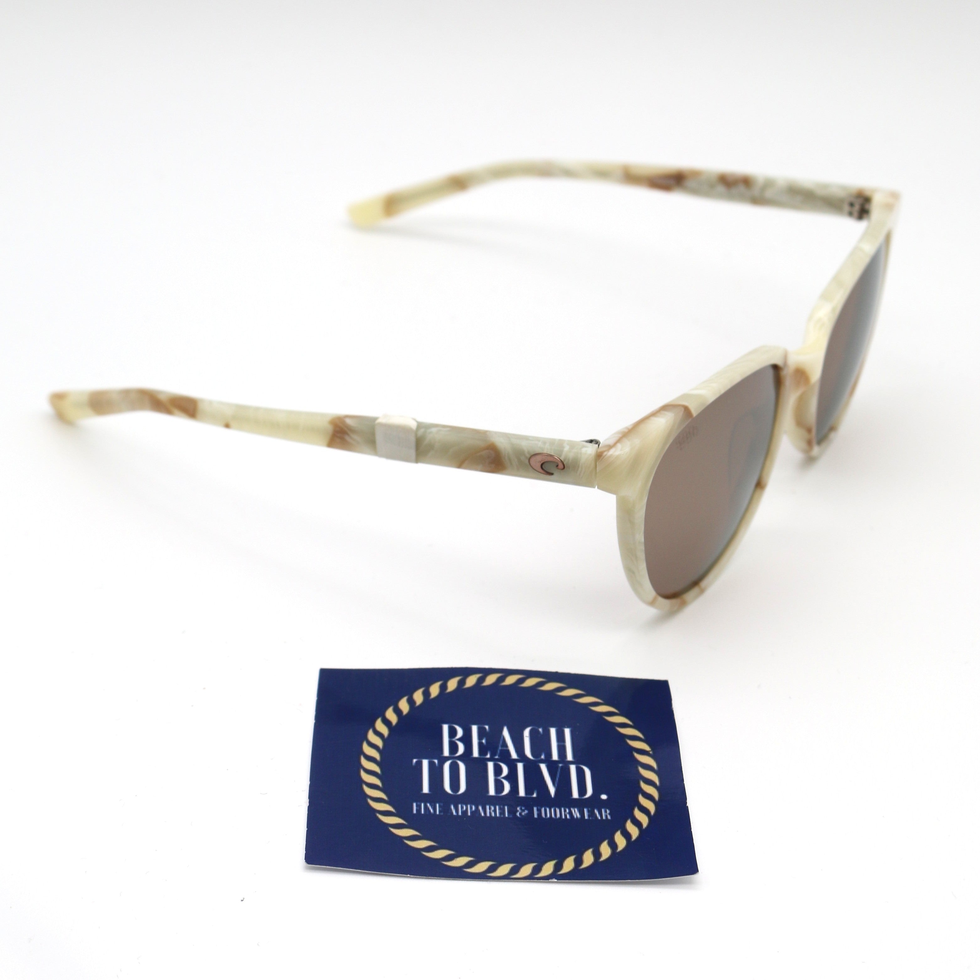 Costa Isla 06S2008 - Shiny Seashell/ Copper Silver Mirror Polarized Glass