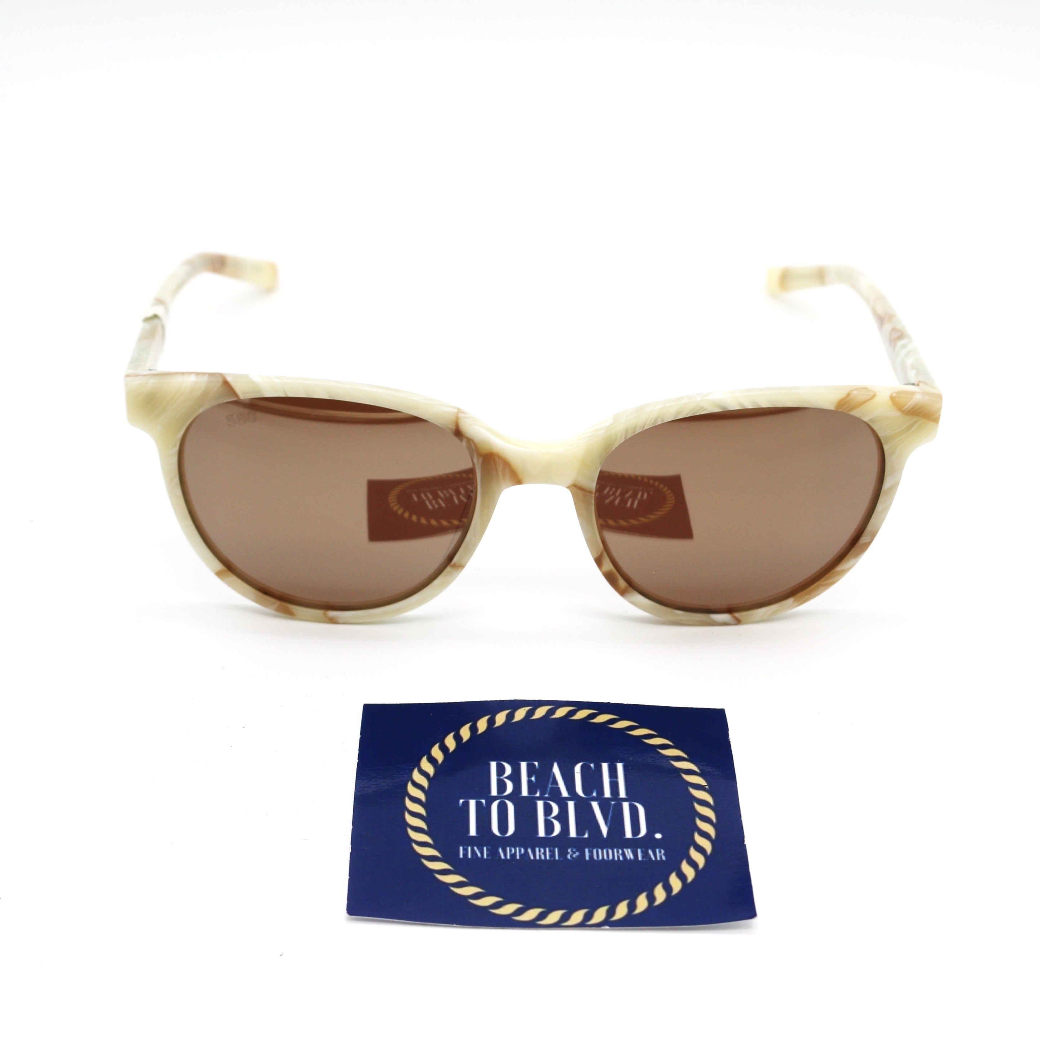 Costa Isla 06S2008 - Shiny Seashell/ Copper Silver Mirror Polarized Glass