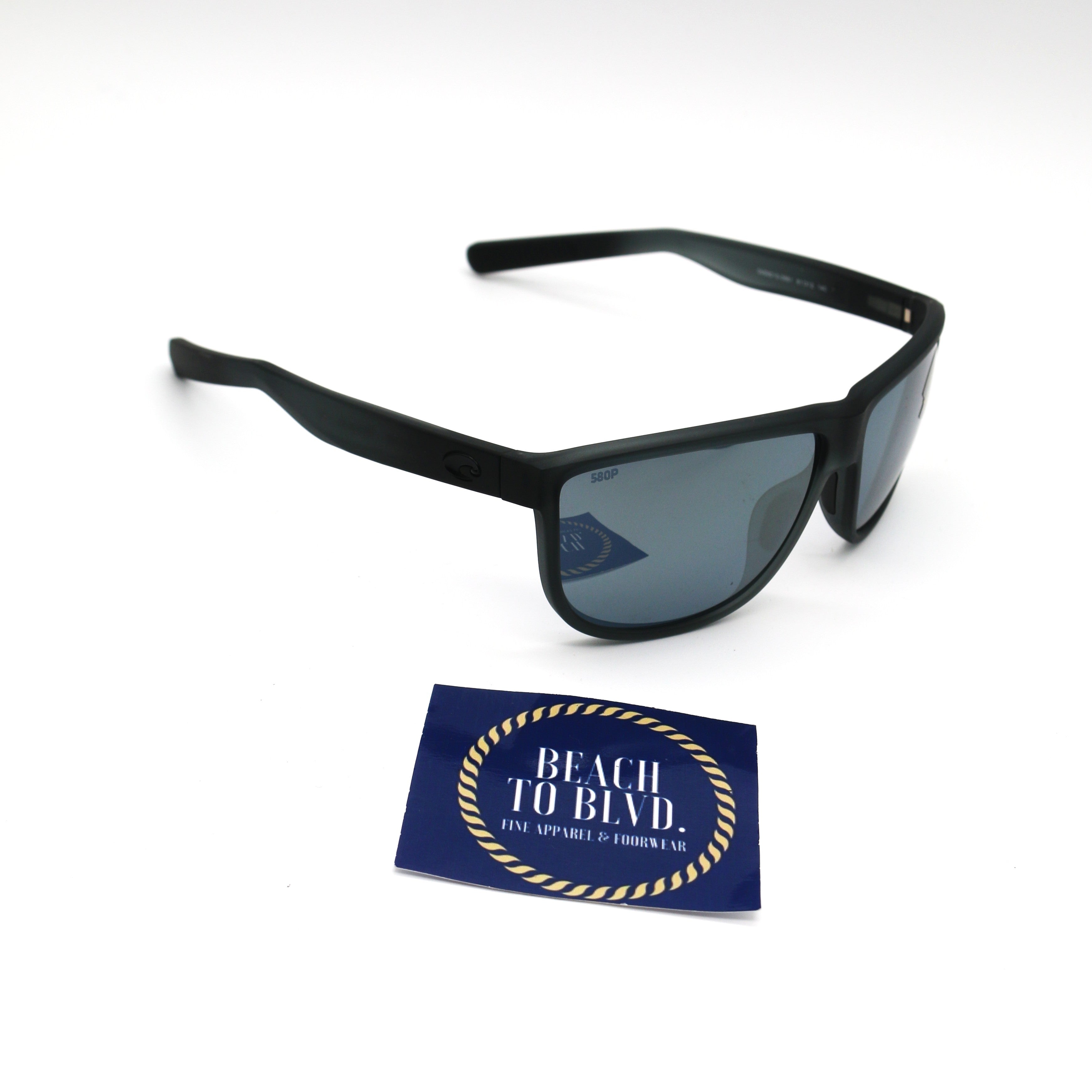 Costa Sunglasses Rincondo - Matte Black Frame w\ Gray Silver Mirror Lens