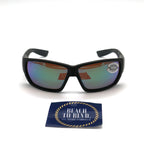 Costa Sunglasses Tuna Alley - Black Frame w\ Green Mirror Lens