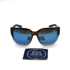 Costa Sunglasses Waterwoman 2 - Shiny Whaoo frame w/ Blue Mirror Lens