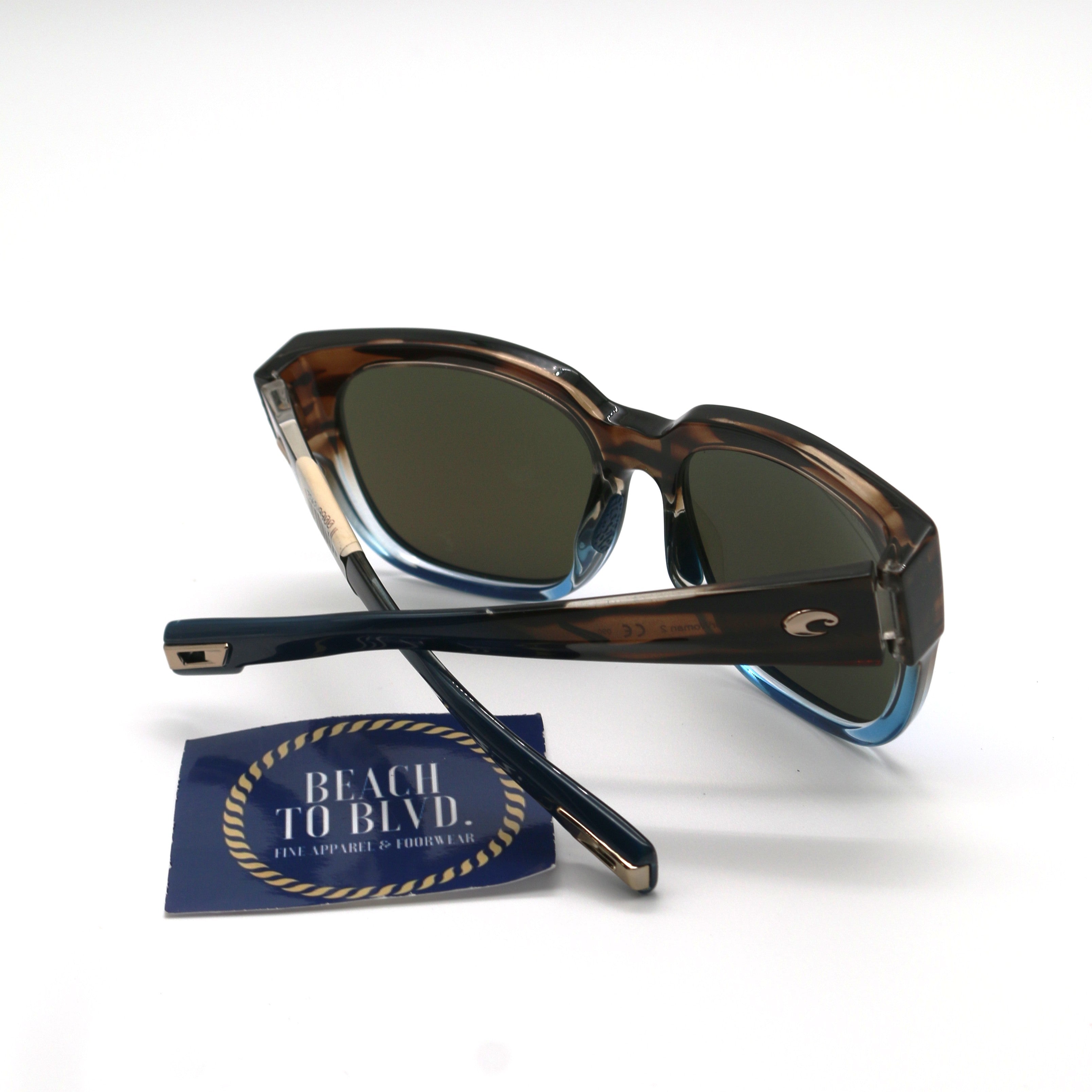 Costa Sunglasses Waterwoman 2 - Shiny Whaoo frame w/ Blue Mirror Lens