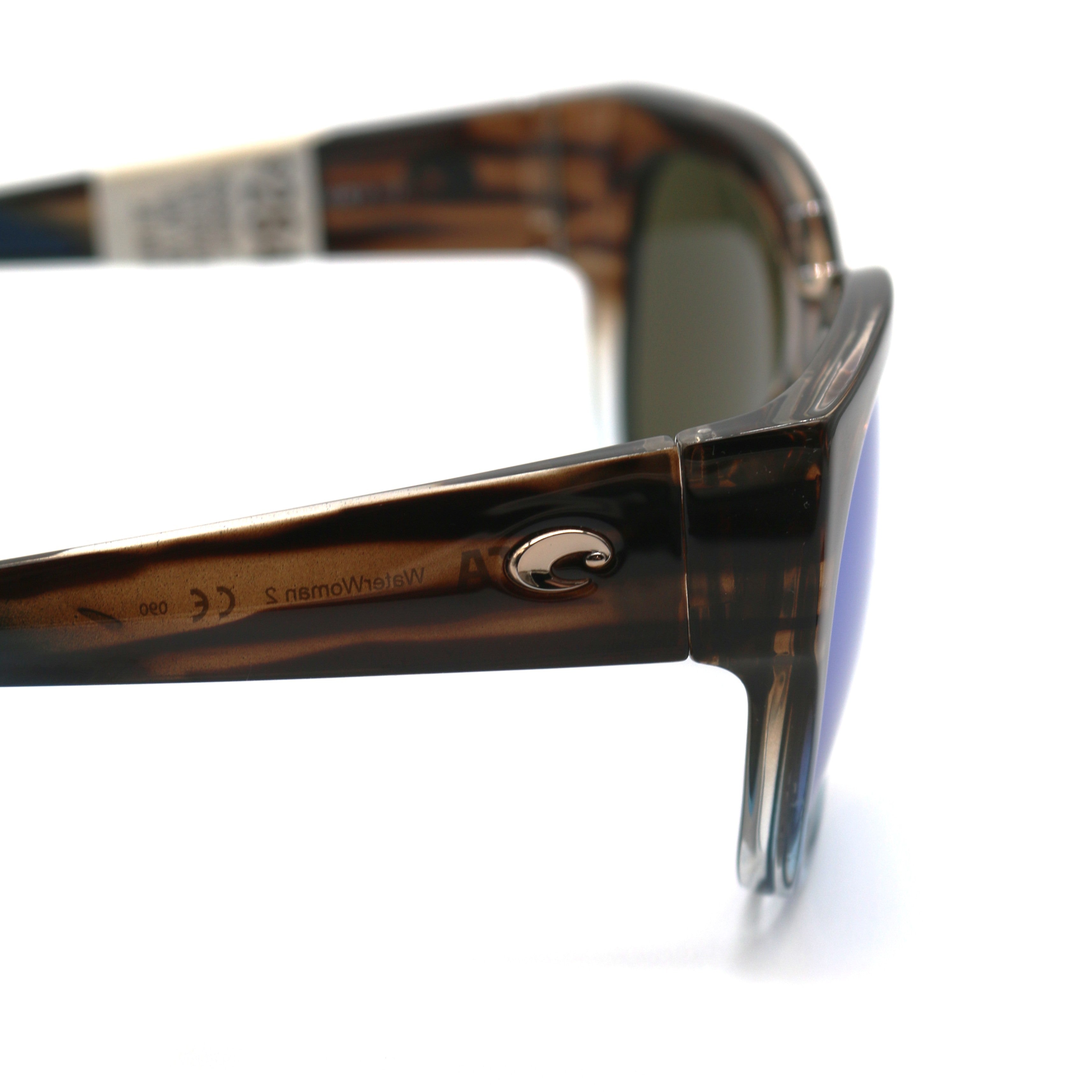 Costa Sunglasses Waterwoman 2 - Shiny Whaoo frame w/ Blue Mirror Lens