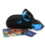 Costa Sunglasses Waterwoman 2 - Shiny Whaoo frame w/ Blue Mirror Lens