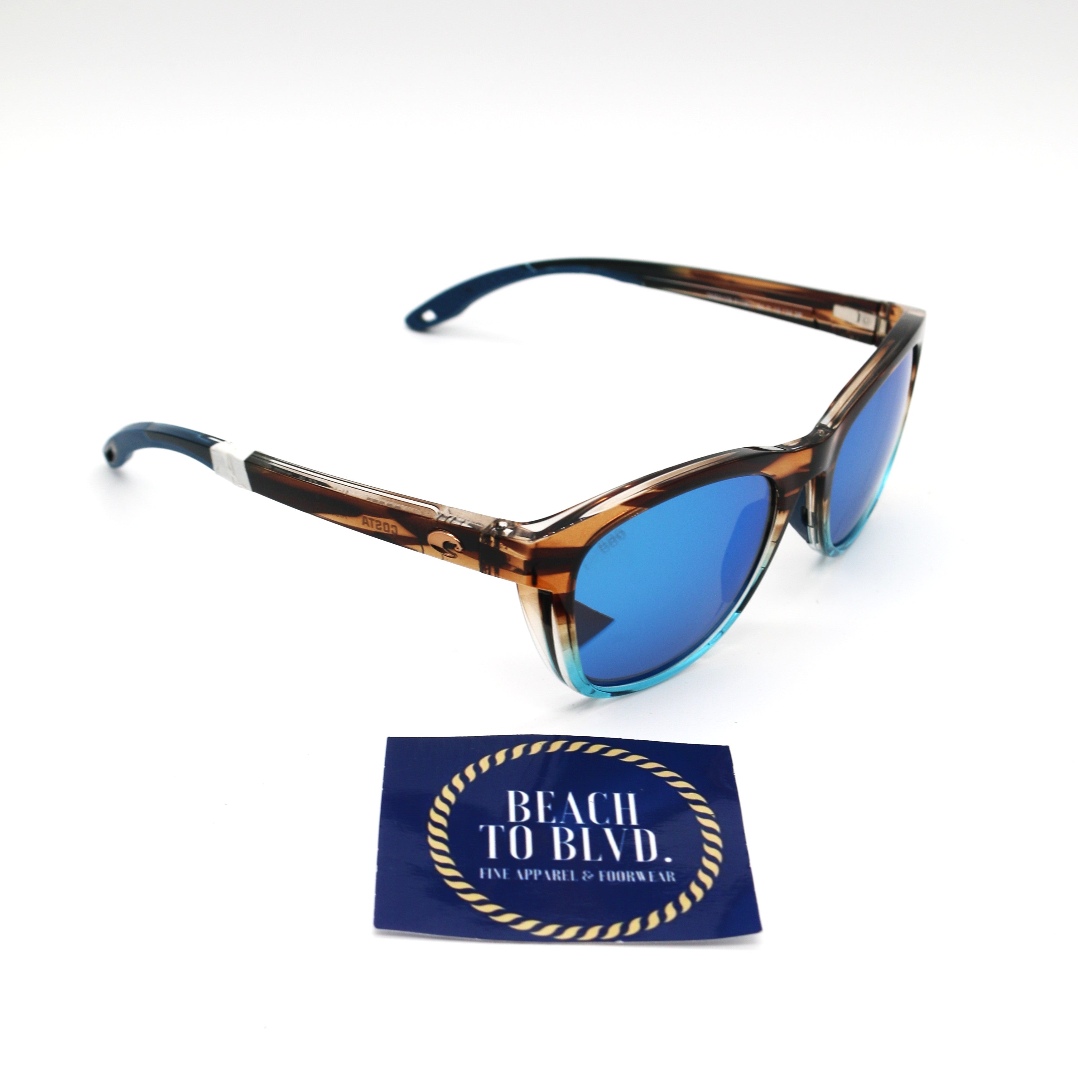 Costa Aleta 06S9108- Wahoo/ Blue Mirror Polarized Glass