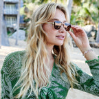 I-SEA Brooks Women's Polarized Sunglasses - Gold Frame/Brown Lens