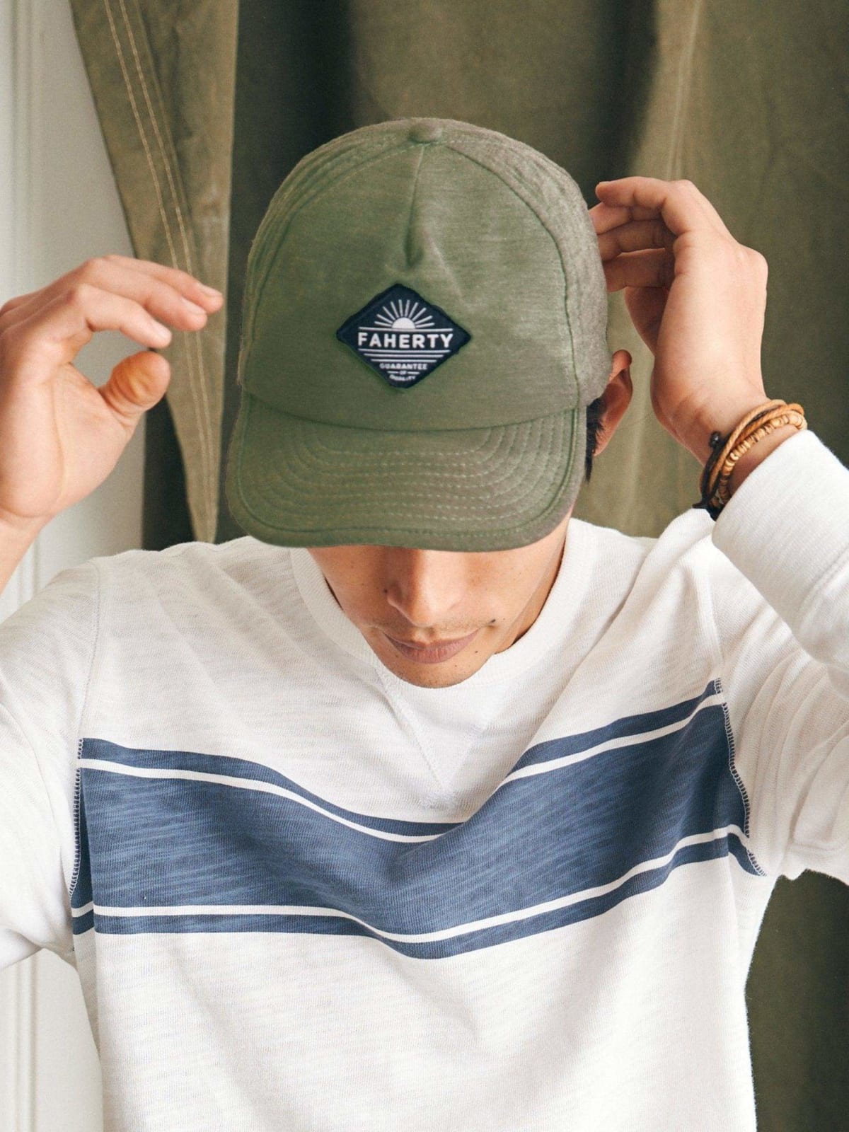 Faherty All Day Hat- Deo Deep Olive