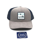 Fish Hippie Prompt Trucker Hat - Grey