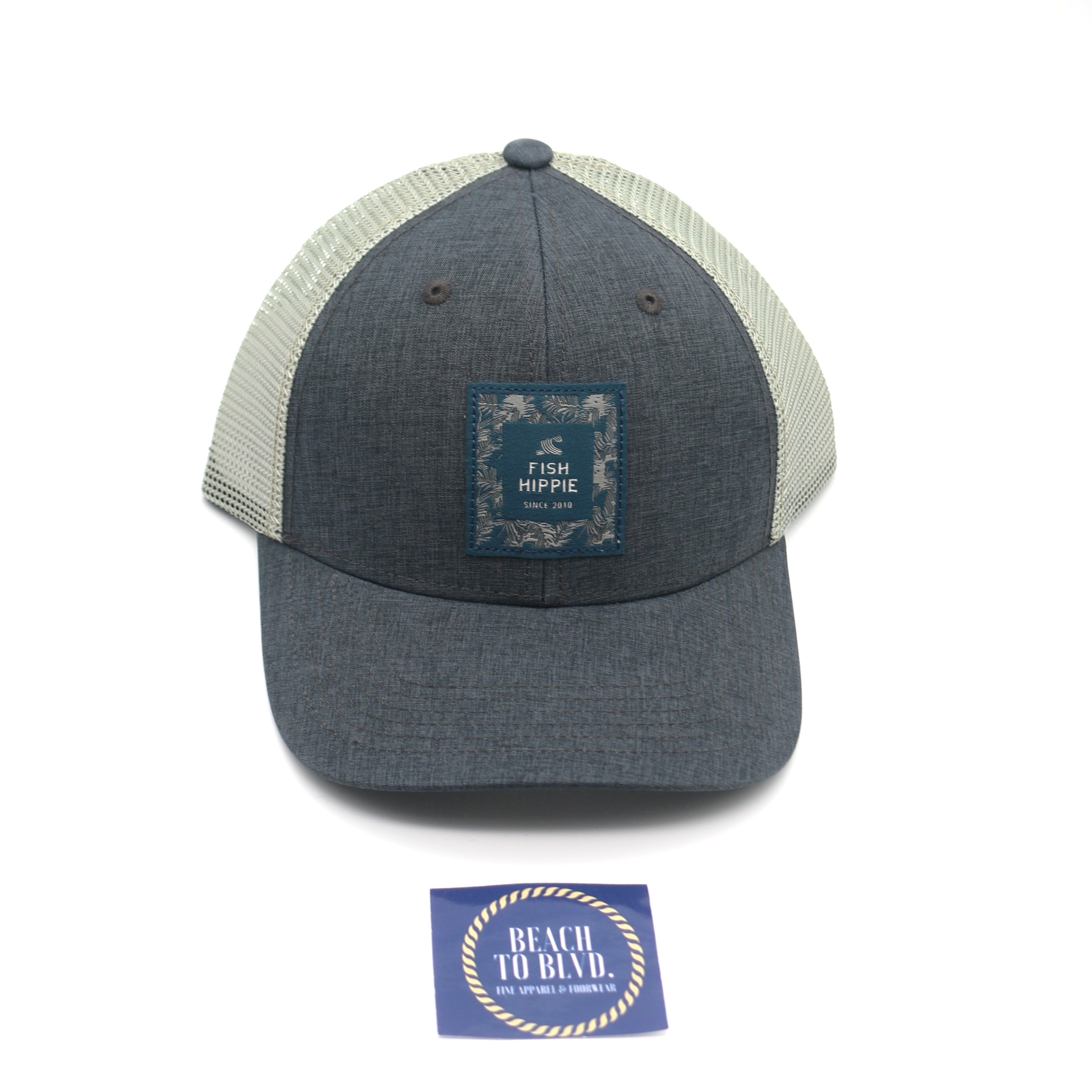 Fish Hippie Remote Site Trucker - Charcoal