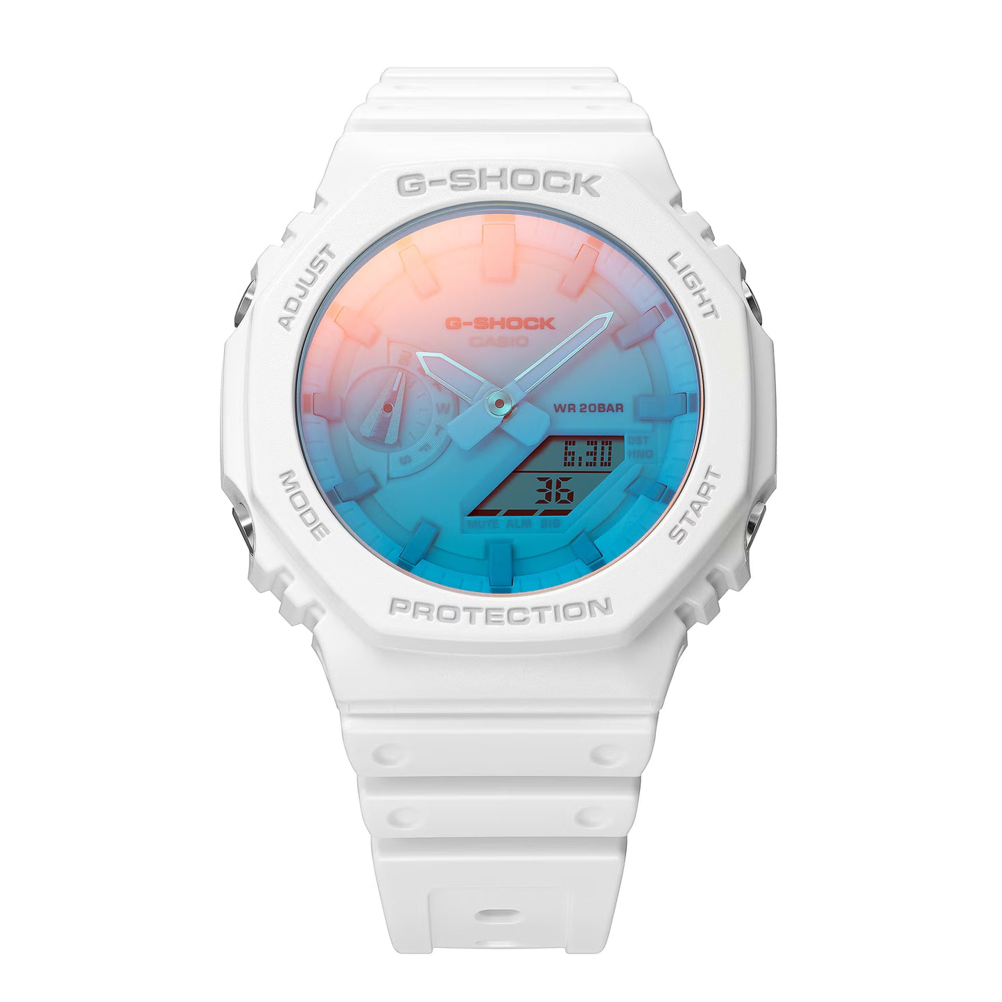 White Casio G-SHOCK GA2100TL-7A