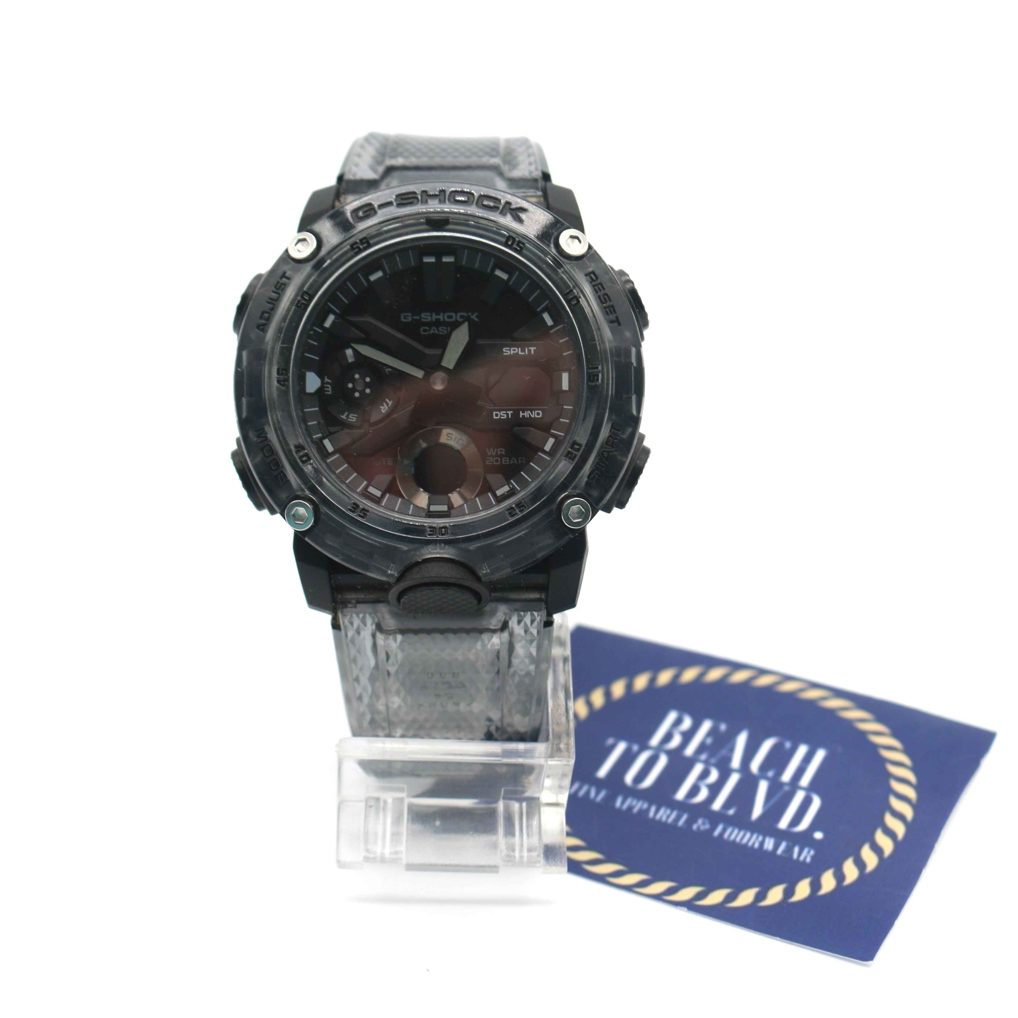 Casio G-Shock Analog \ Digital Men's Watch - Transparent/Gray - Ga2000Ske-8A