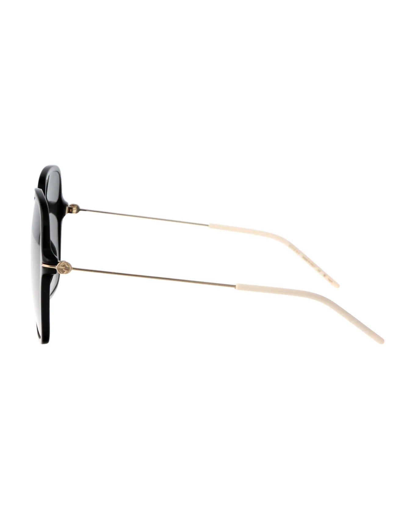 Gucci GG1267S Sunglasses Women's Black/Gold/Grey Gradient - BeachToBlvd