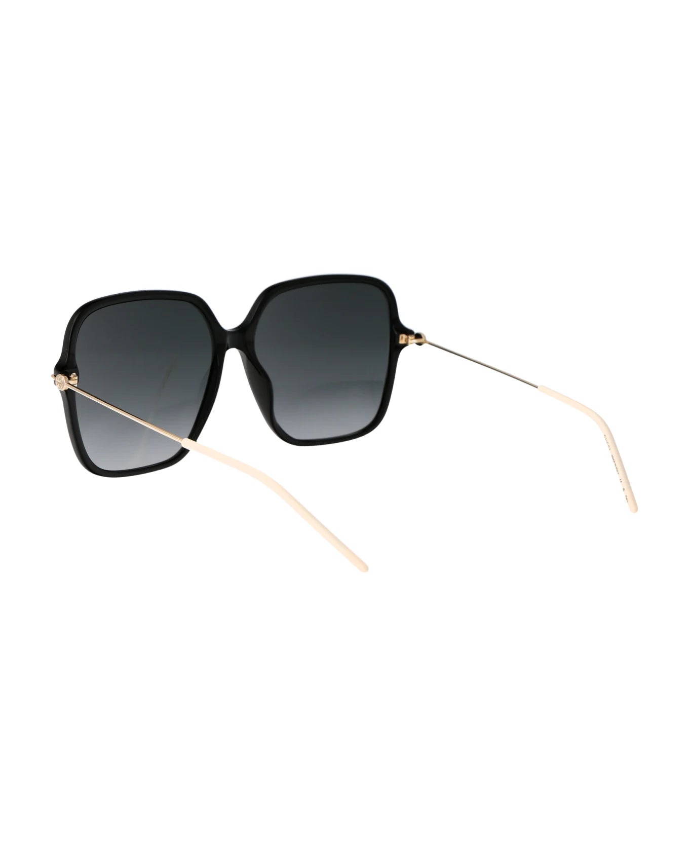 Gucci GG1267S Sunglasses Women's Black/Gold/Grey Gradient - BeachToBlvd