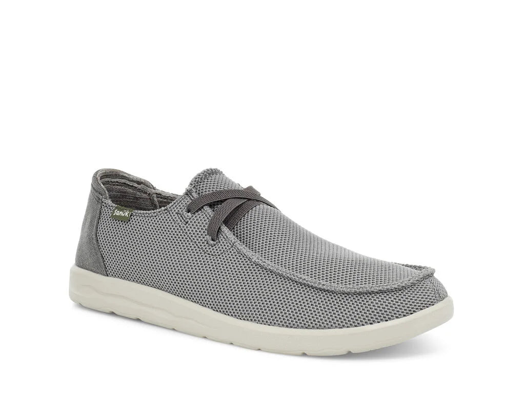 Sanuk Men's Shaka Mesh Grey - BeachToBlvd