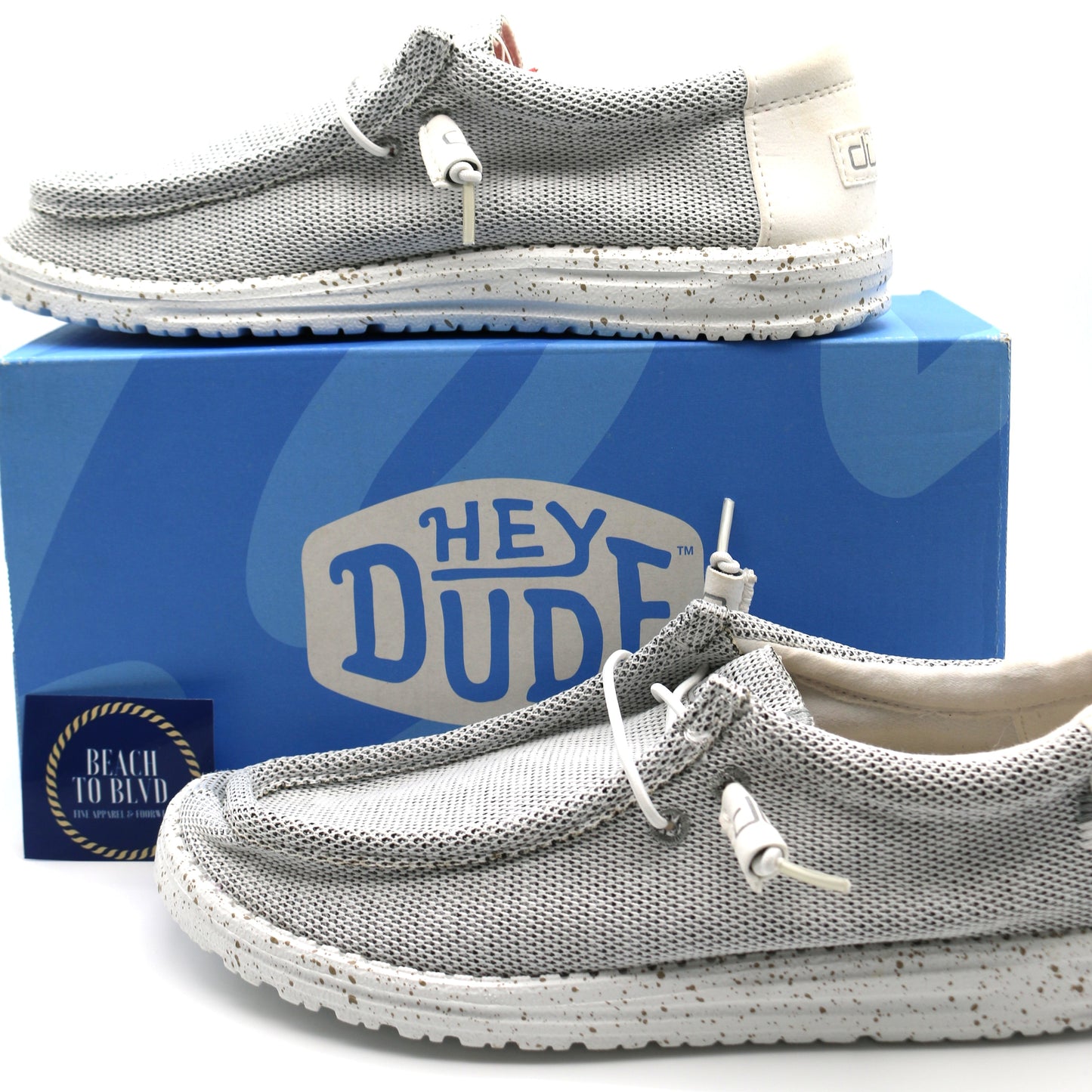 Heydude Wally Sox Stone White Men's Shoes