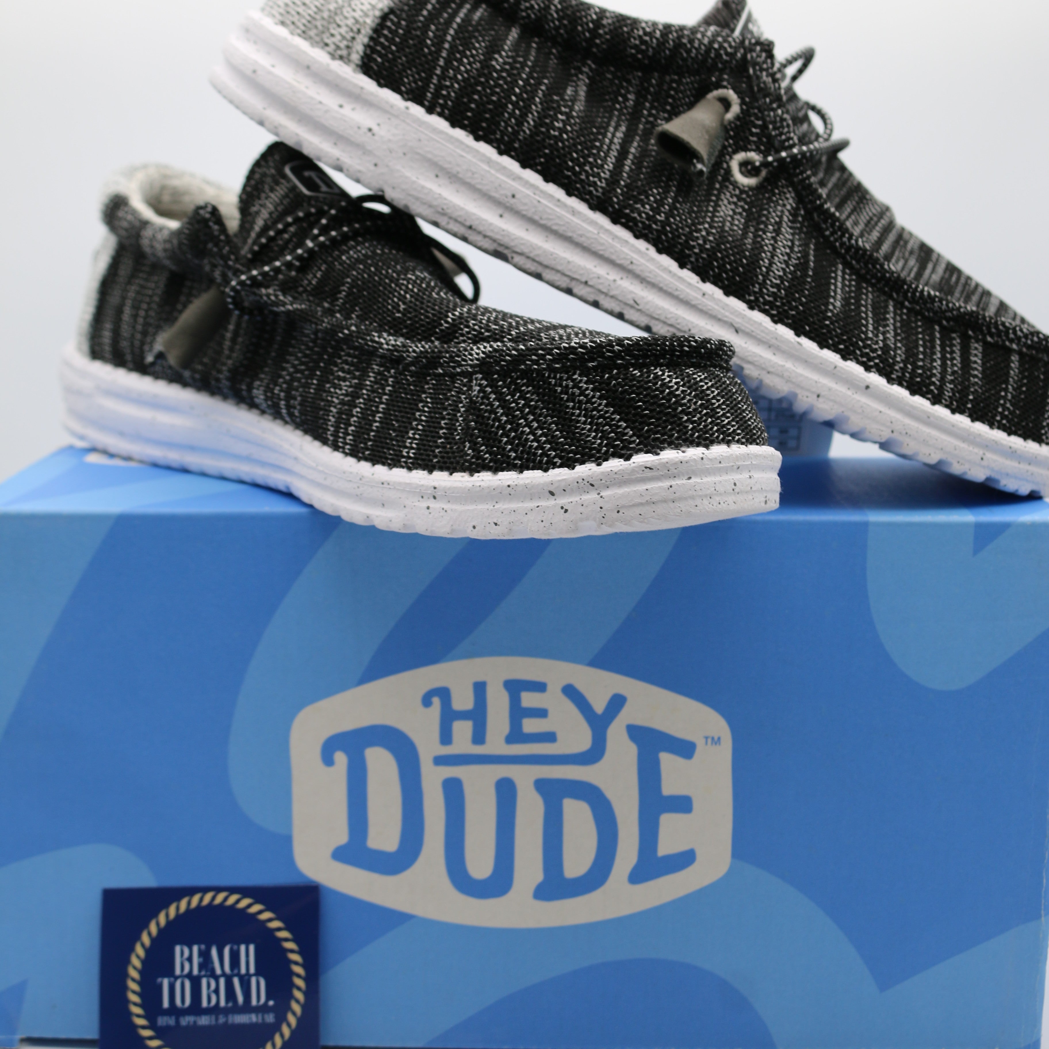 Heydude Wally Stretch Men's Shoes - Meteorite - BeachToBlvd