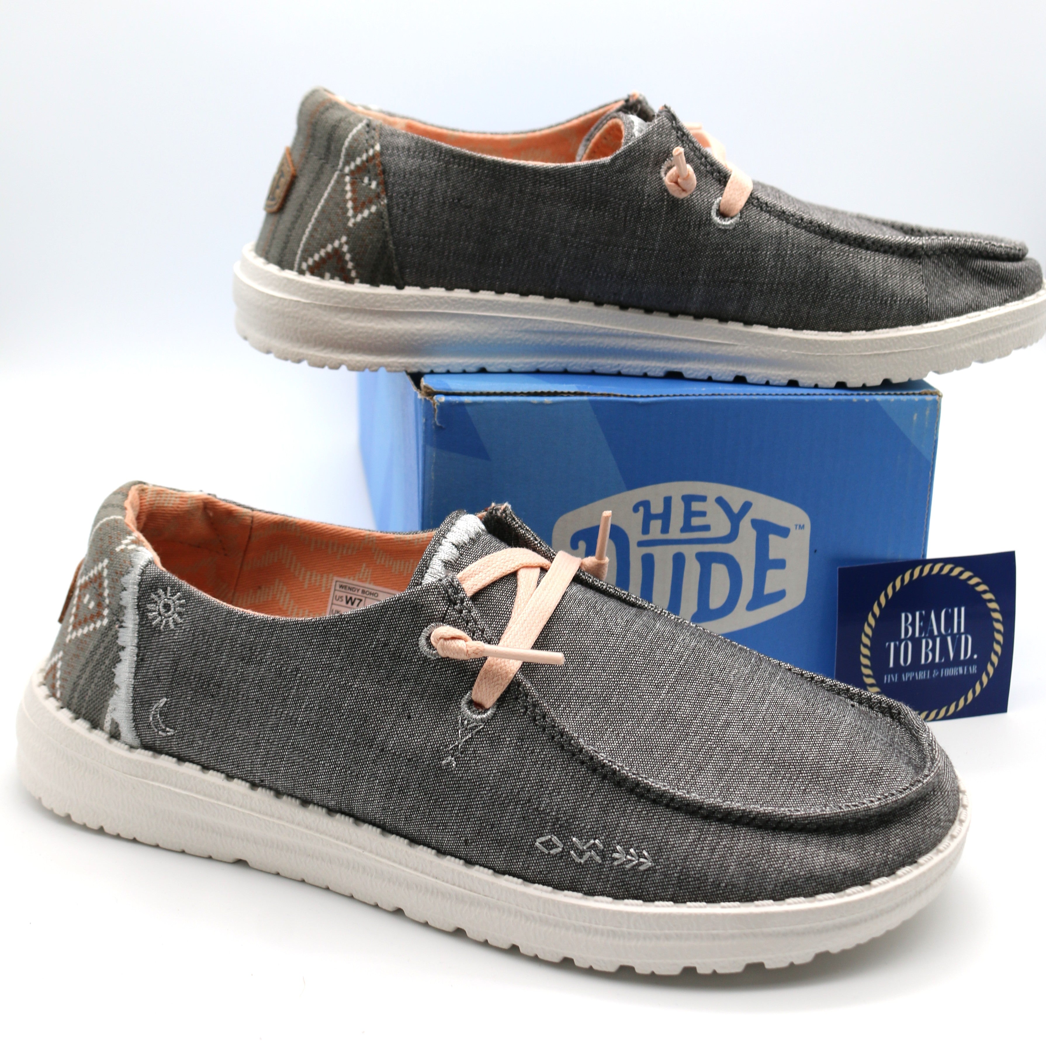 Heydude Shoes Wendy Boho Grey - BeachToBlvd