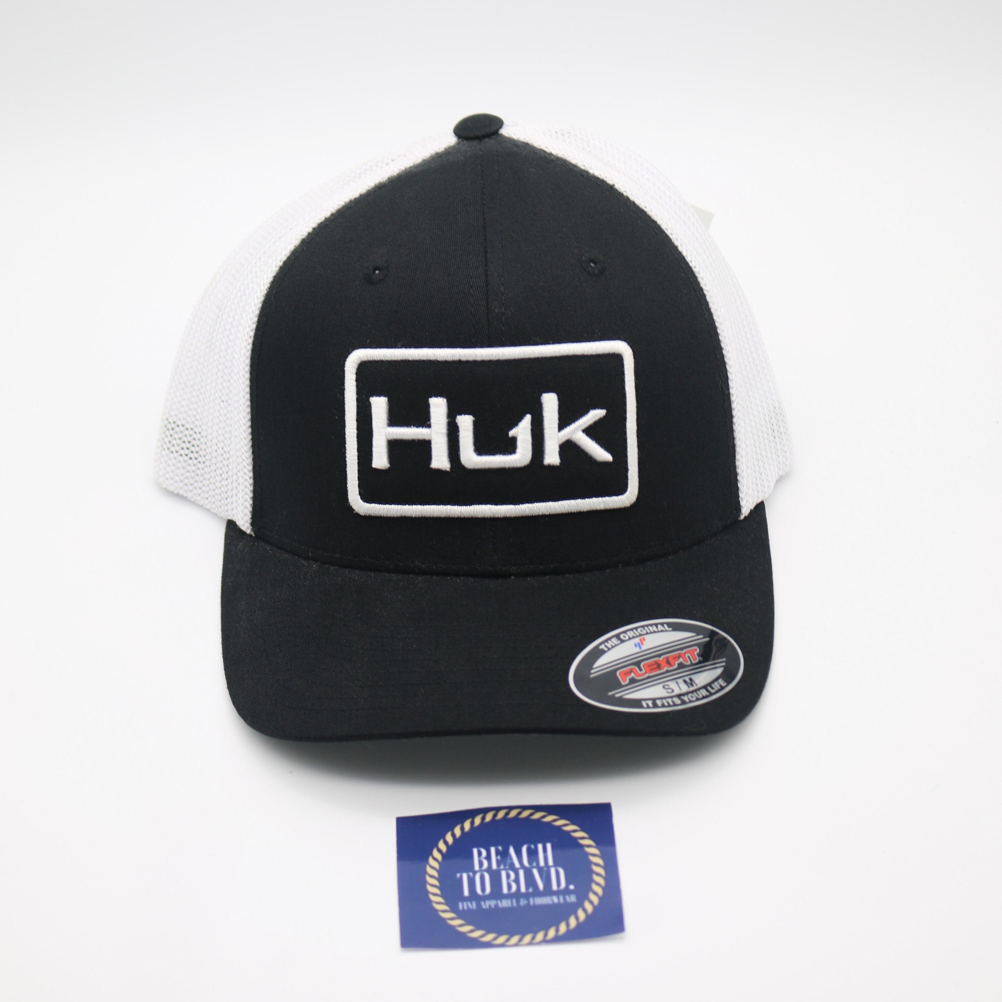 HUK Logo Stretchback Trucker Hat - BeachToBlvd