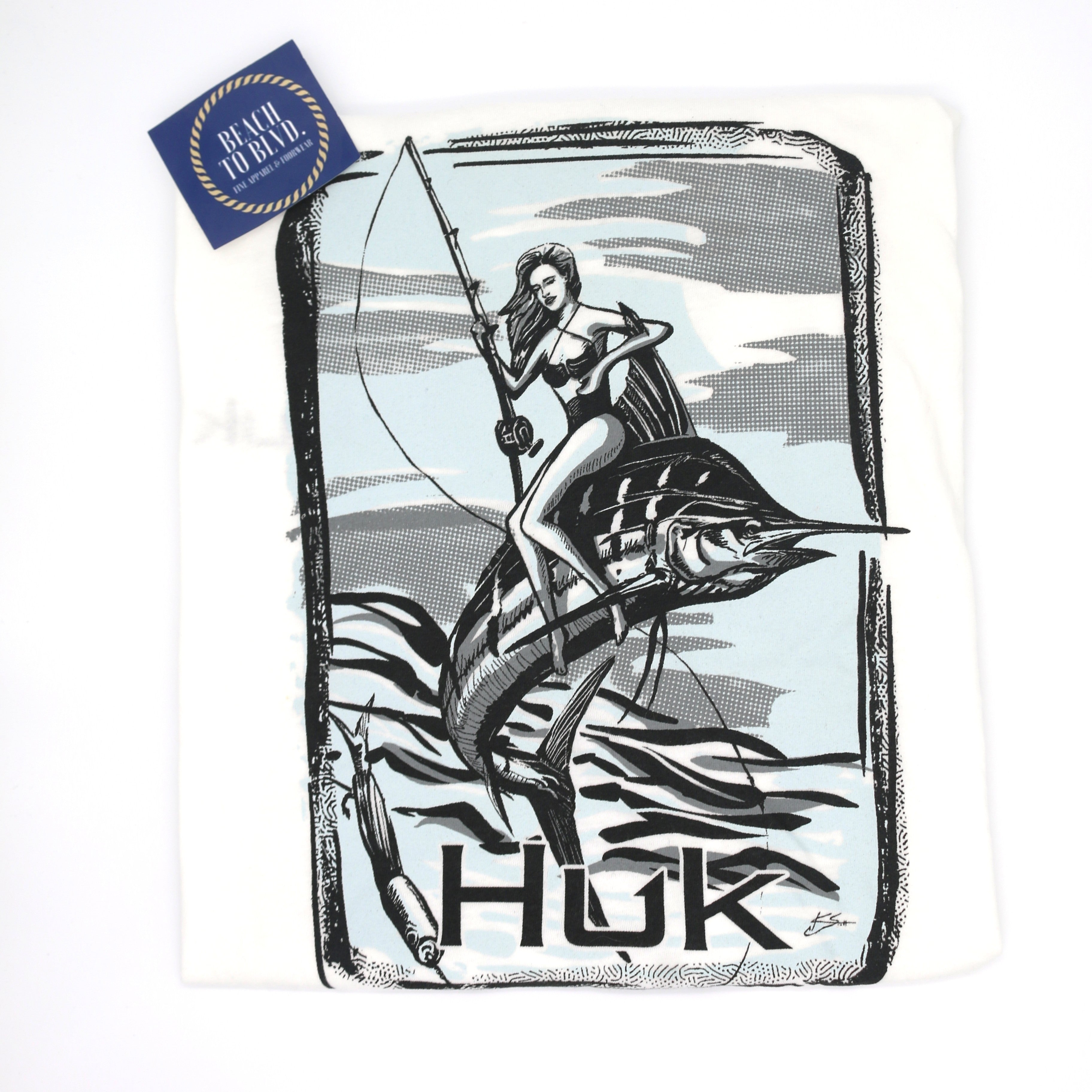 HUK MARLIN RIDER T-SHIRT - BeachToBlvd