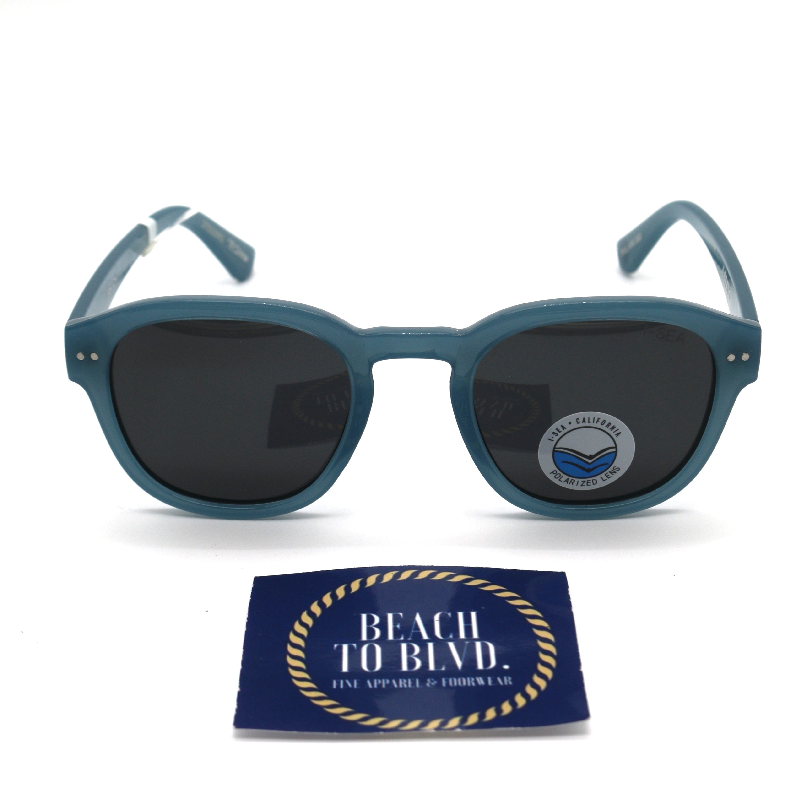 I-SEA Barton Women's Polarized Sunglasses - Ocean Frame/Smoke Lens