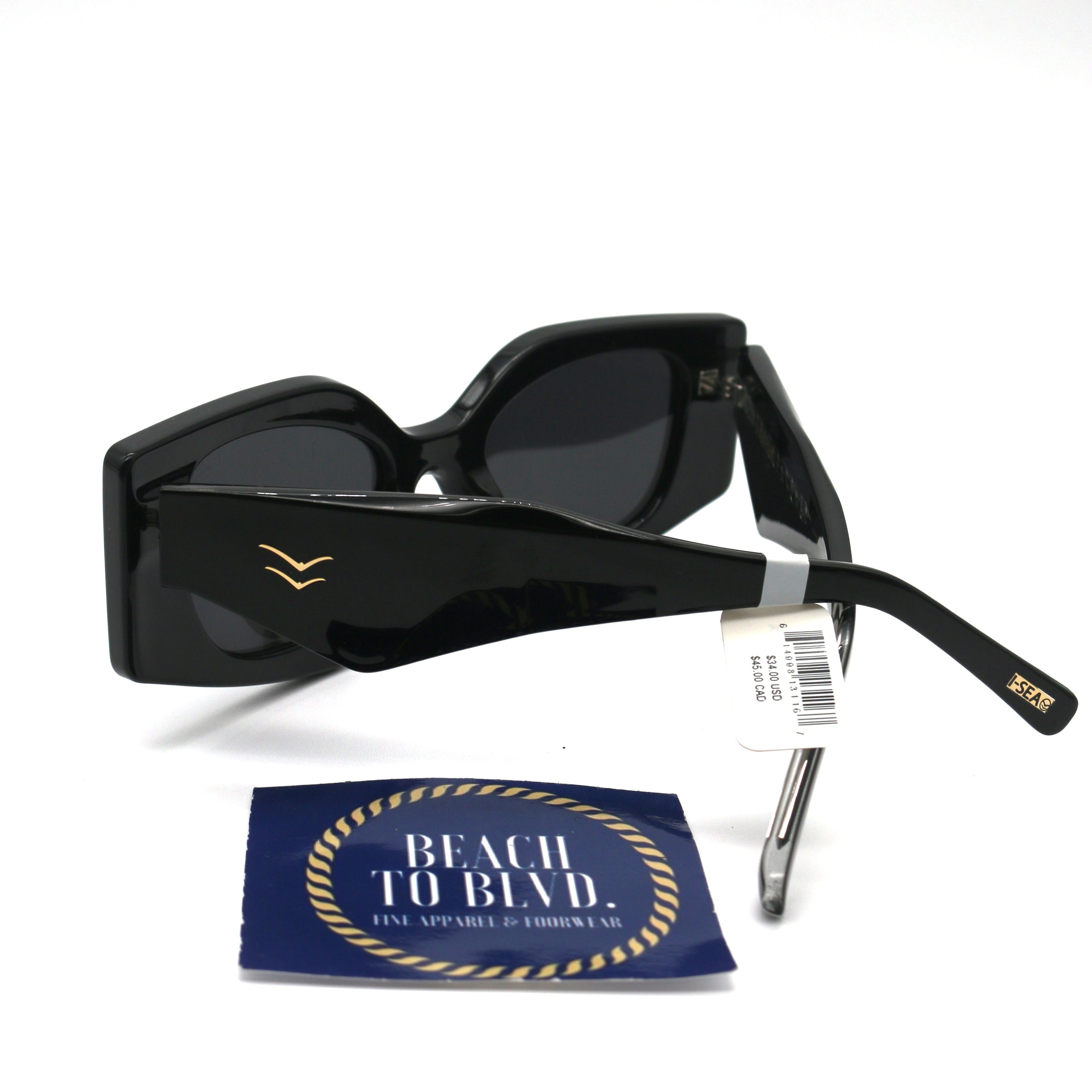 I-SEA Birdie Women's Polarized Sunglasses - Onyx/Smoke Lens
