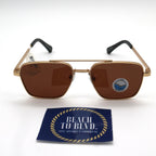 I-SEA Brooks Women's Polarized Sunglasses - Gold Frame/Brown Lens