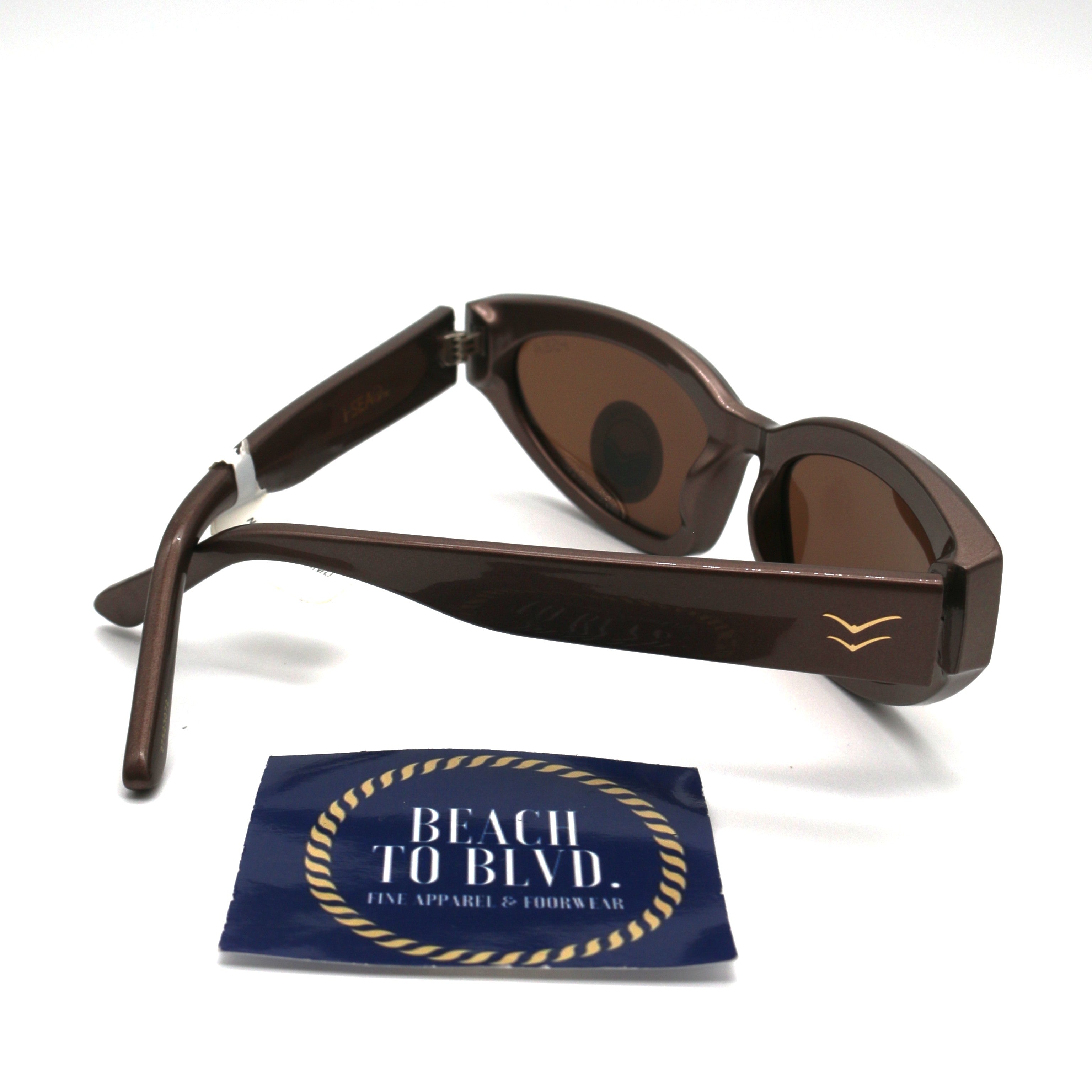 I-SEA Chateau Women's Polarized Sunglasses - Cocoa Frame/ Brown Lens