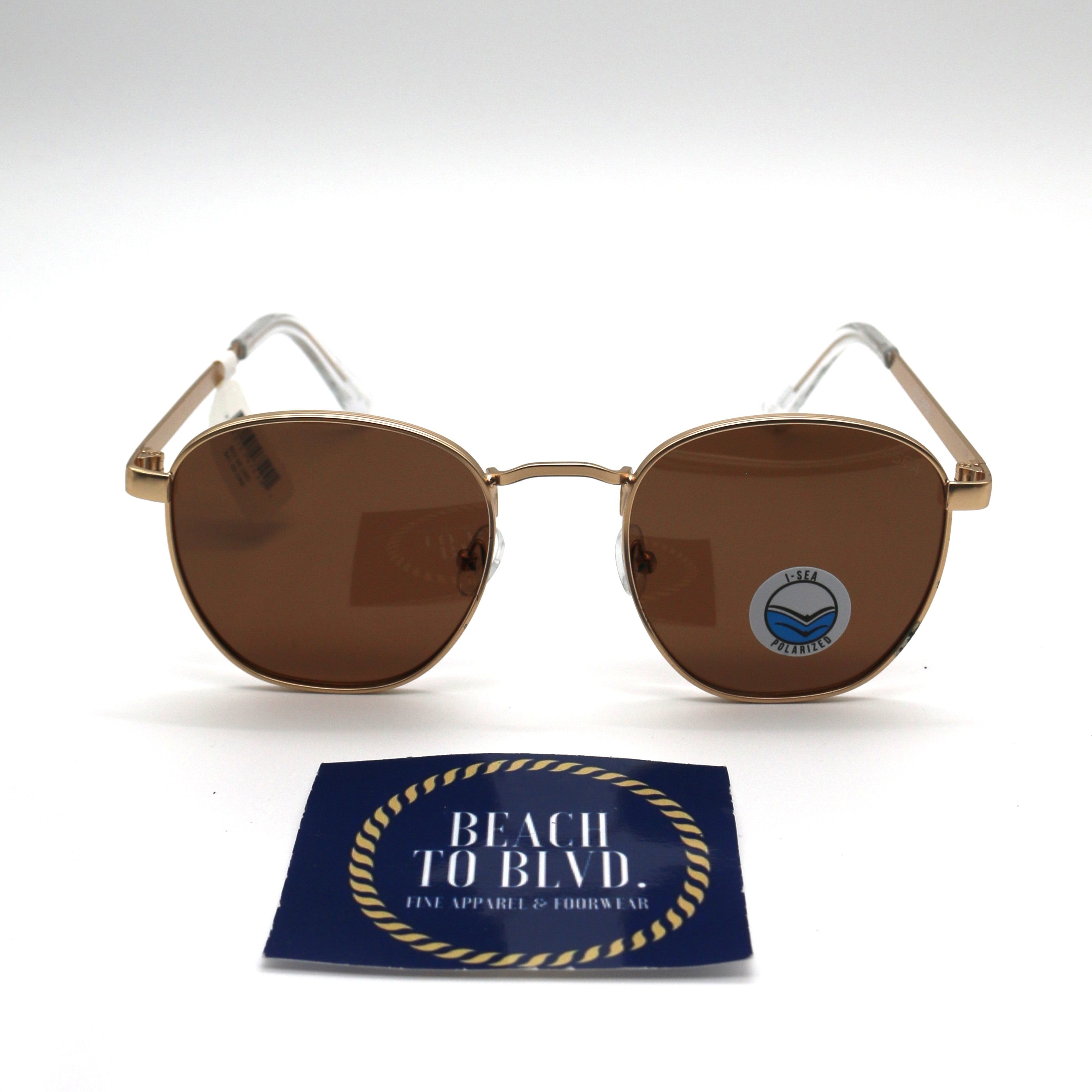 I-SEA Cooper Women's Polarized Sunglasses - Gold/Brown Lens