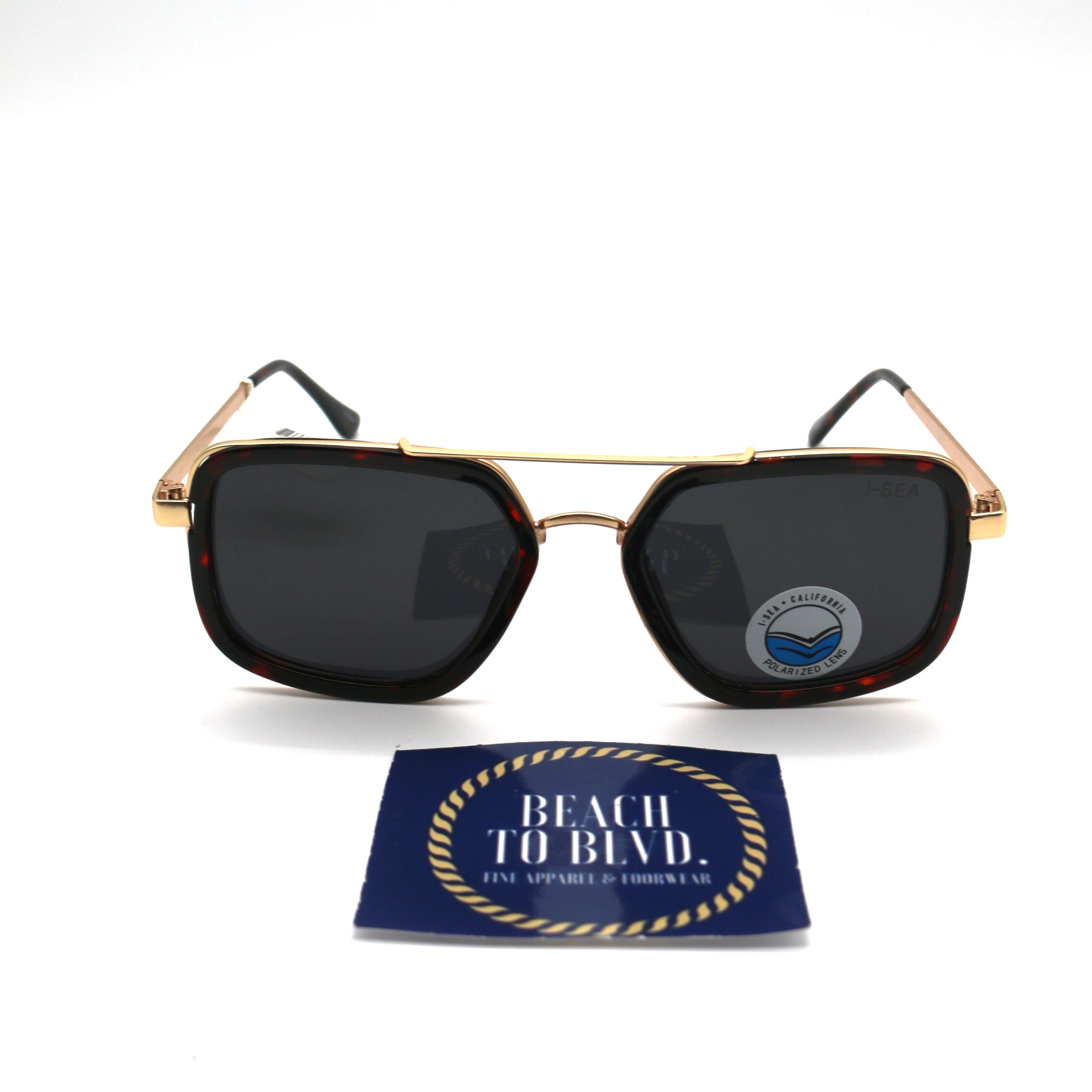 I-SEA Cruz Women's Polarized Sunglasses - Tortoise Frame /Smoke Lens
