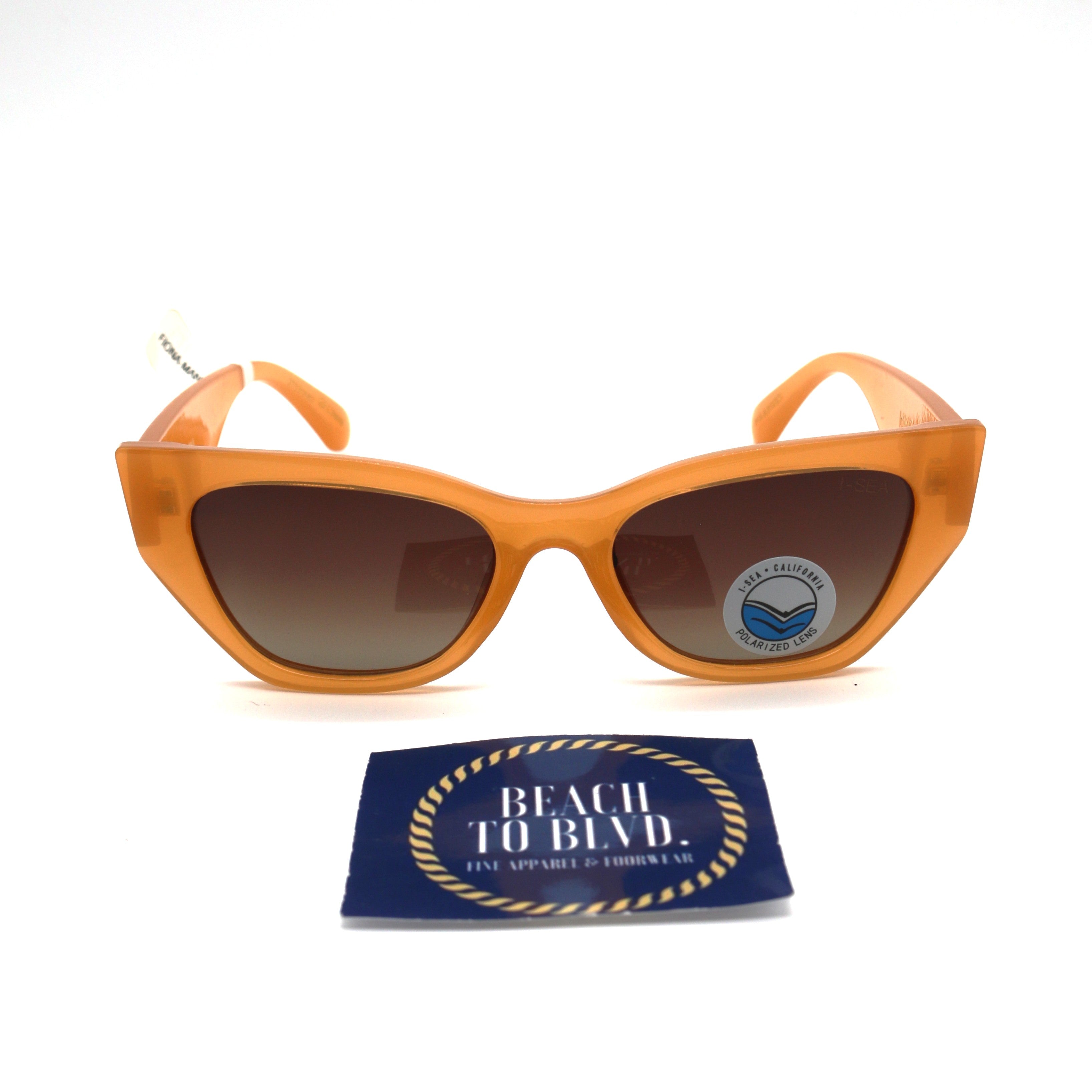 I-SEA Fiona Women's Polarized Sunglasses - Mango Frame/Brown Gradient Lens