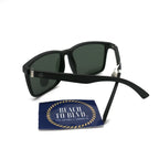 I-SEA Hopper Men's Polarized Sunglasses - Black Frame/Green Len
