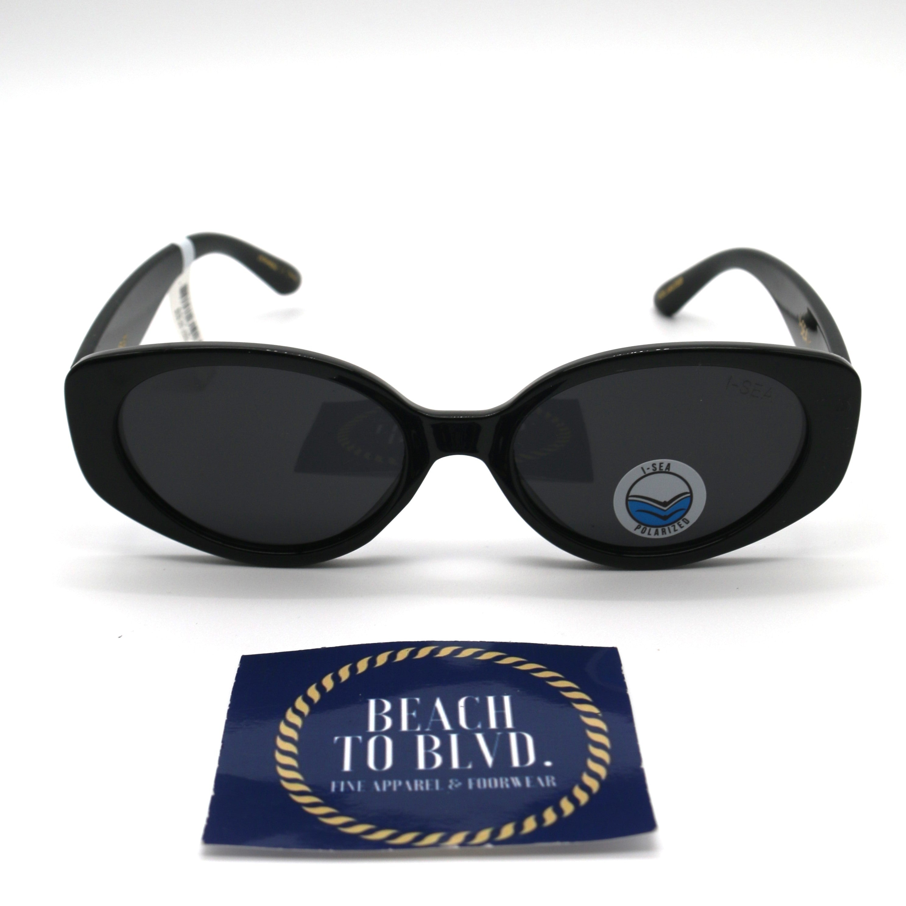 I-SEA Marley Women's Polarized Sunglasses - Black Frame/Smoke Lens