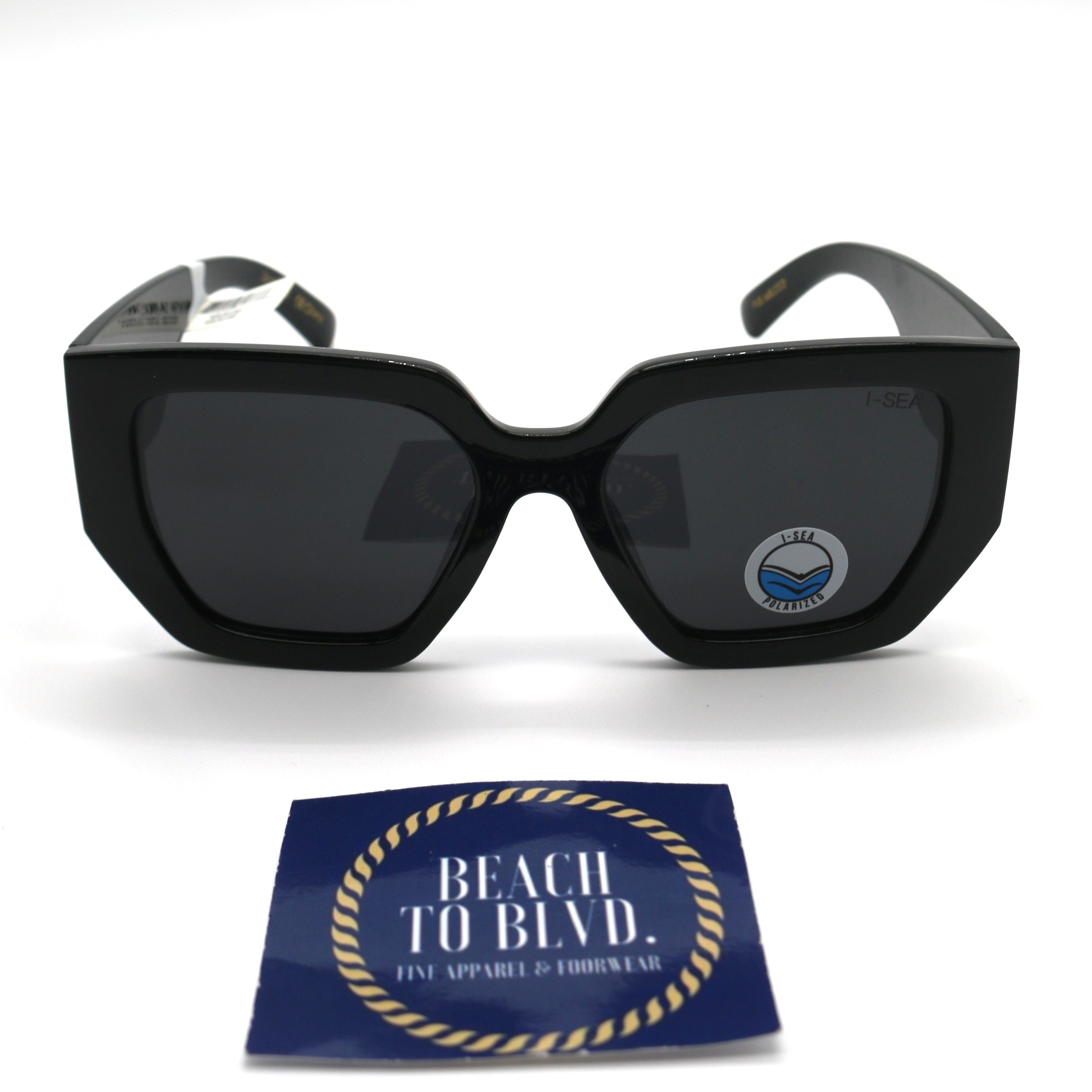 I-SEA Olivia Women's Polarized Sunglasses - Black Frame/Smoke Lens