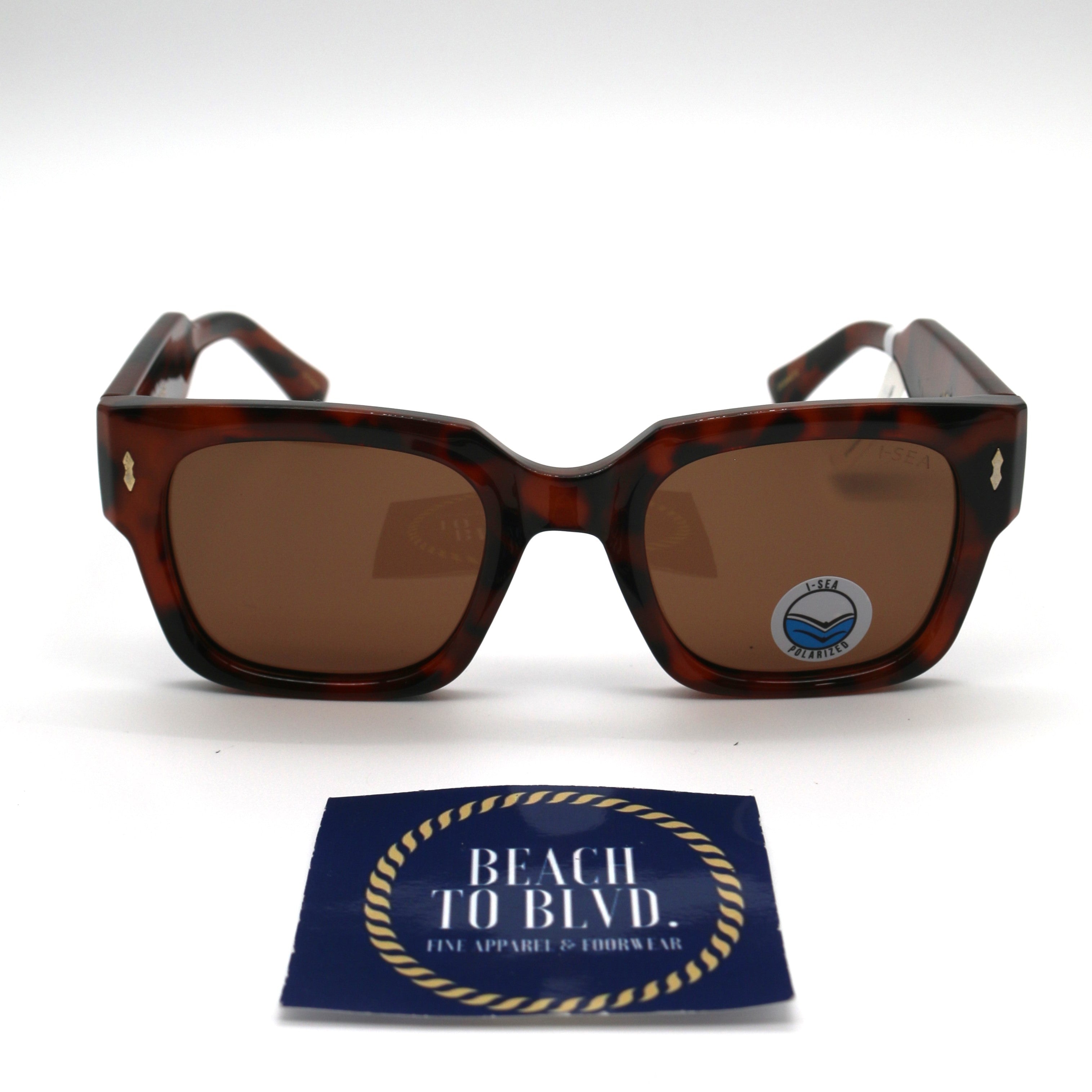 I-SEA Parker Women's Polarized Sunglasses - Tort Frame/Brown Lens