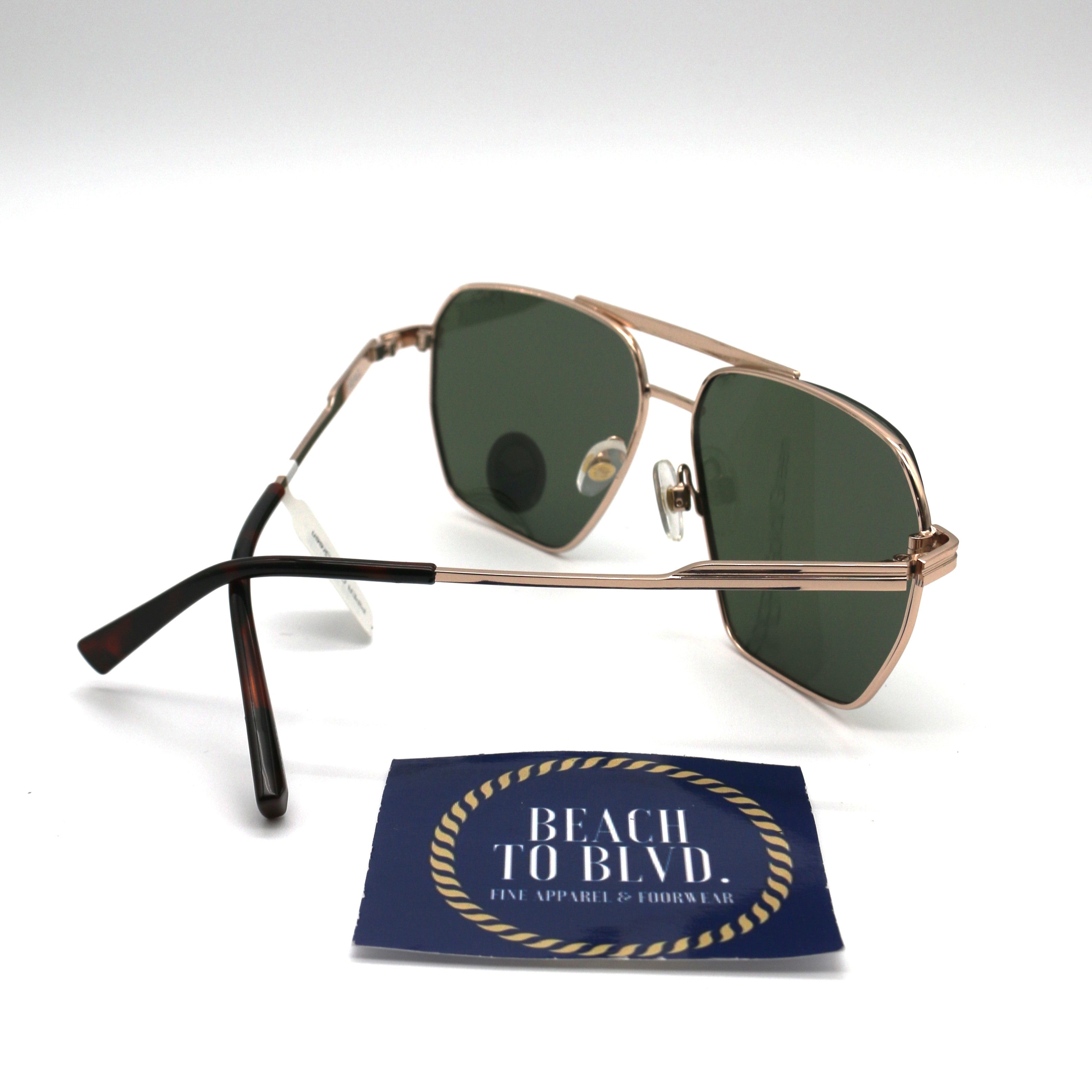 I-SEA Piper Women's Polarized Sunglasses - Gold Frame/Green Lens