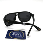 I-SEA San-O Men's Polarized Sunglasses - Black Ink Frame/ Smoke Lens