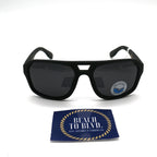 I-SEA San-O Men's Polarized Sunglasses - Black Ink Frame/ Smoke Lens