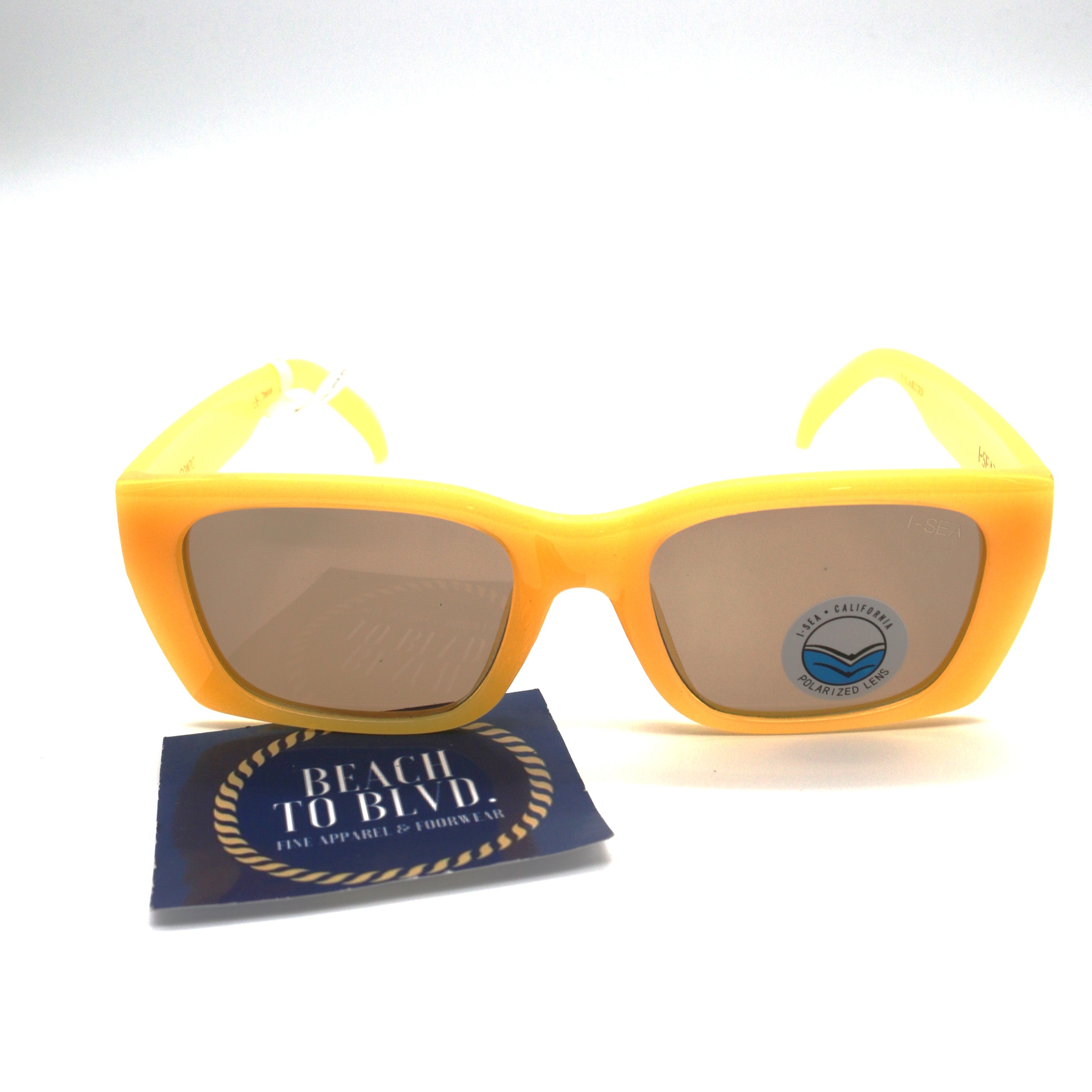 I-SEA Sonic Women' Polarized Sunglasses - Banana Frame/Brown Lens